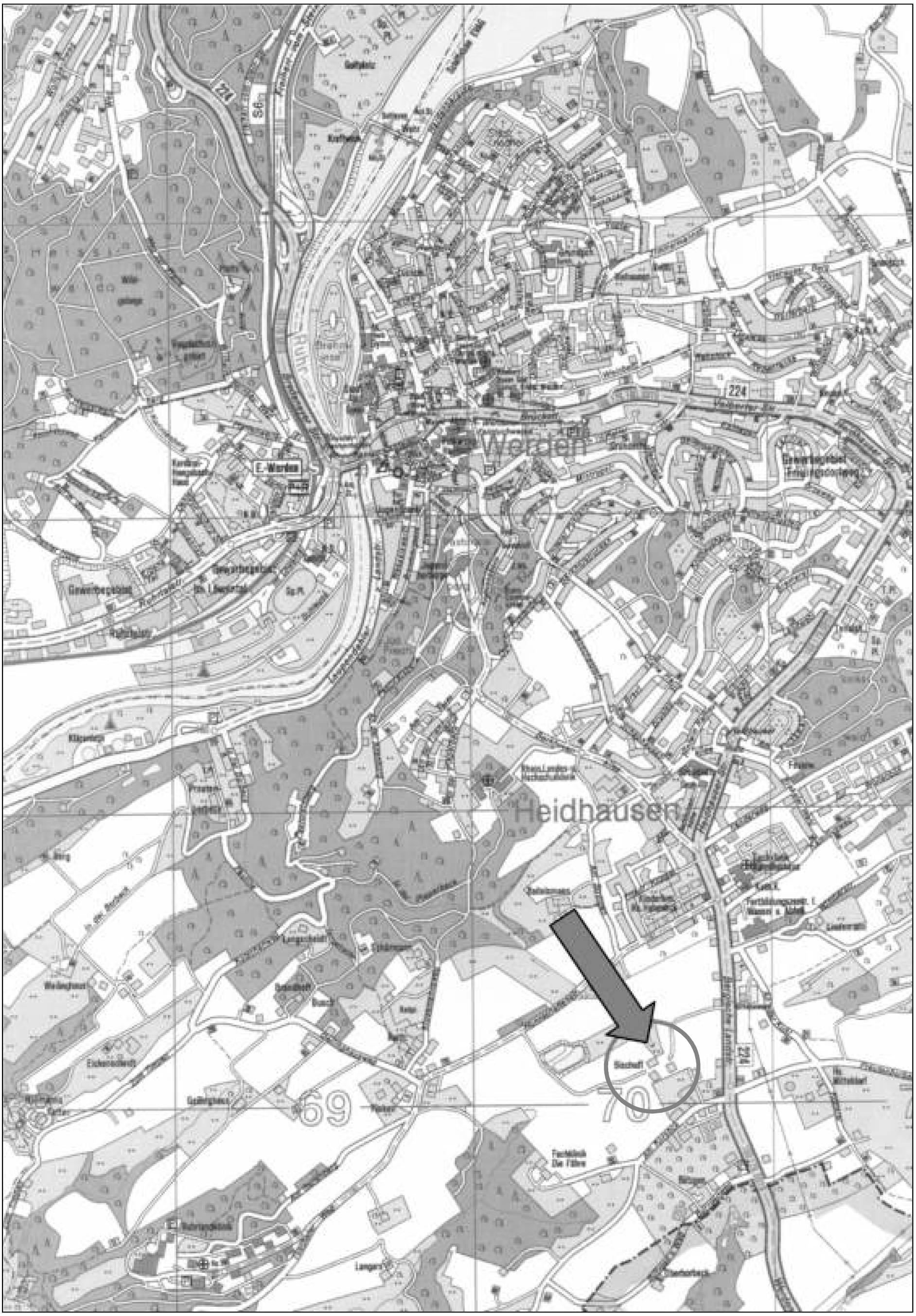 land- und forstwirtschaftlich genutztes Grundstück, gewerblich genutztes Grundstück, Einfamilienhaus in Bergische Landstraße 38 u. 38 a, 45239 Essen, Heidhausen - Bild 4