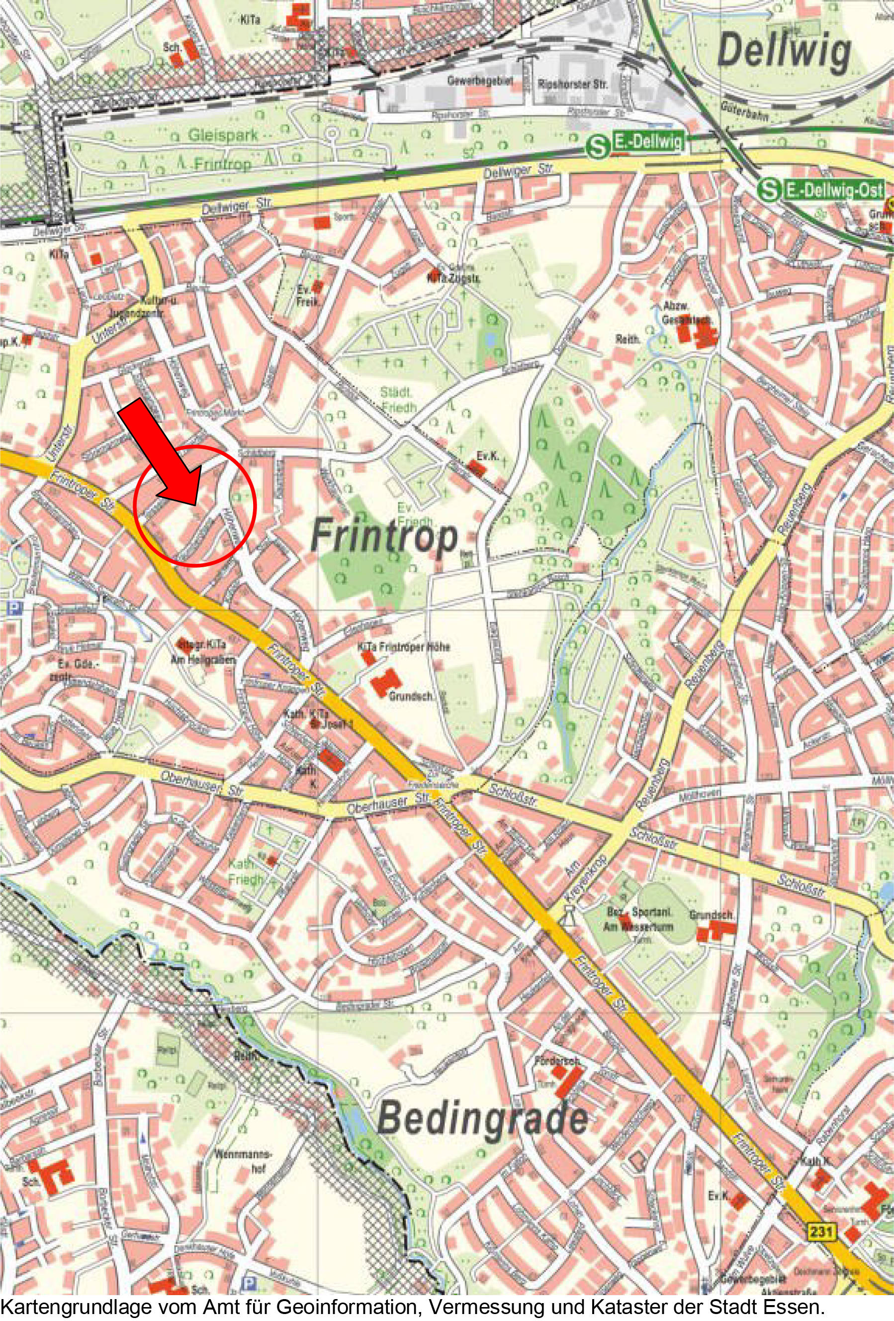 nordrheinwestpfalen 0180 K 0036/2024 Klaumberghang 9, 11 / Teisselsberg 18,20, 45359 Essen, Frintrop 26