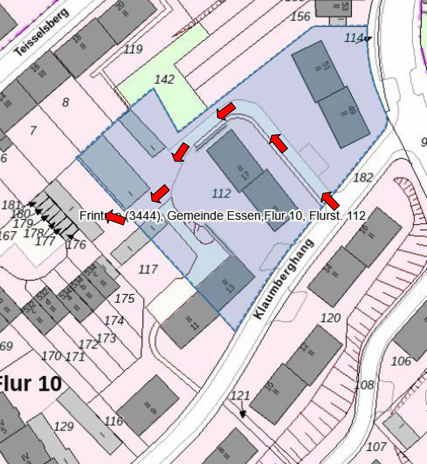 nordrheinwestpfalen 0180 K 0036/2024 Klaumberghang 9, 11 / Teisselsberg 18,20, 45359 Essen, Frintrop 32