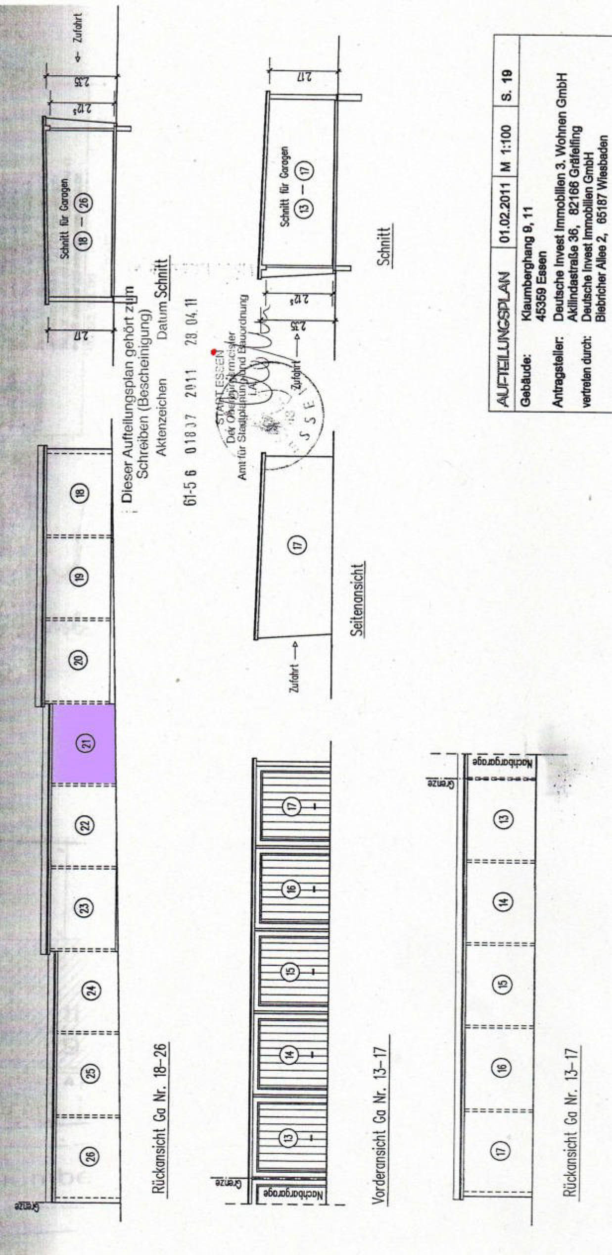 nordrheinwestpfalen 0180 K 0036/2024 Klaumberghang 9, 11 / Teisselsberg 18,20, 45359 Essen, Frintrop 33