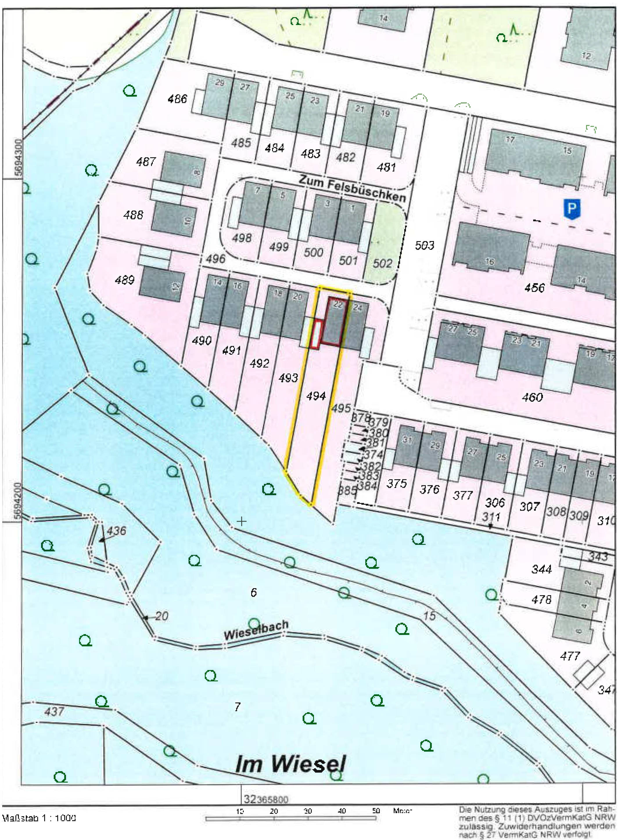 Garage, Doppelhaushälfte in Zum Felsbüschken 22, 45257 Essen - Bild 3