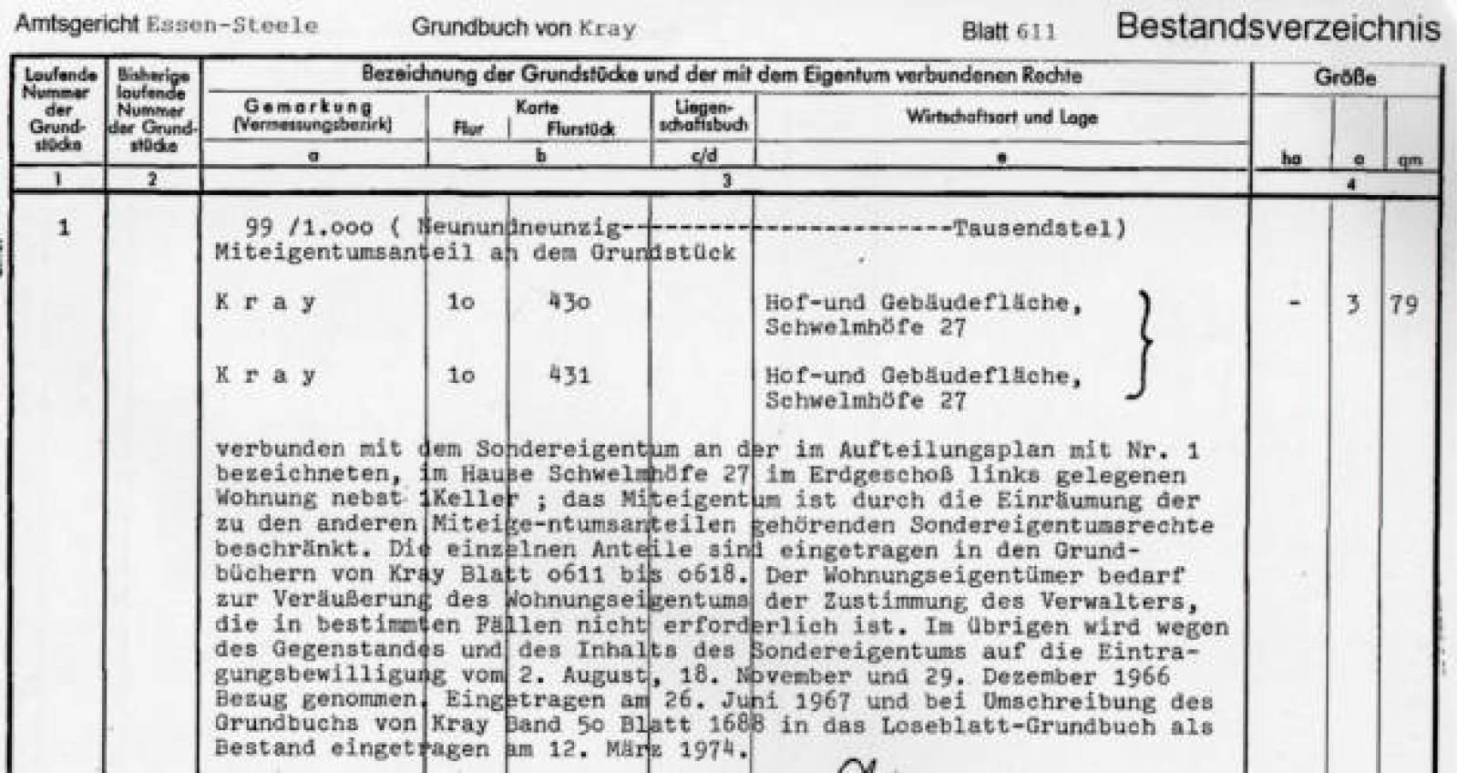nordrheinwestpfalen 0183 K 0015/2024 Schwelmhöfe 27, 00000 Essen 29