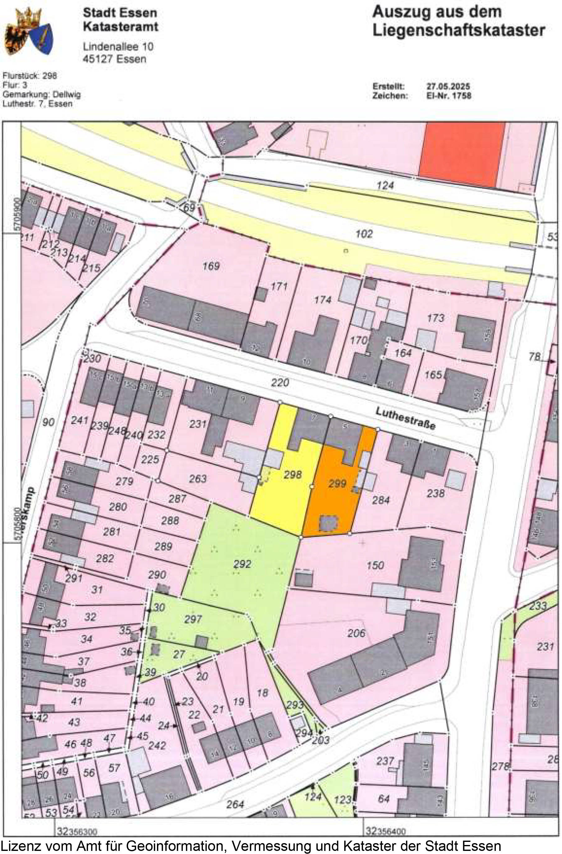 nordrheinwestpfalen 0183 K 0015/2025 Luthestr. 5, 45357 Essen 35