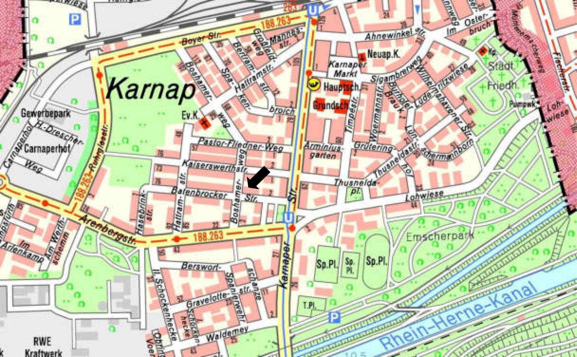 nordrheinwestpfalen 0183K0040-2024 Batenbrocker Str., Boshamerweg 10, 12, 45329 Essen, Karnap 10