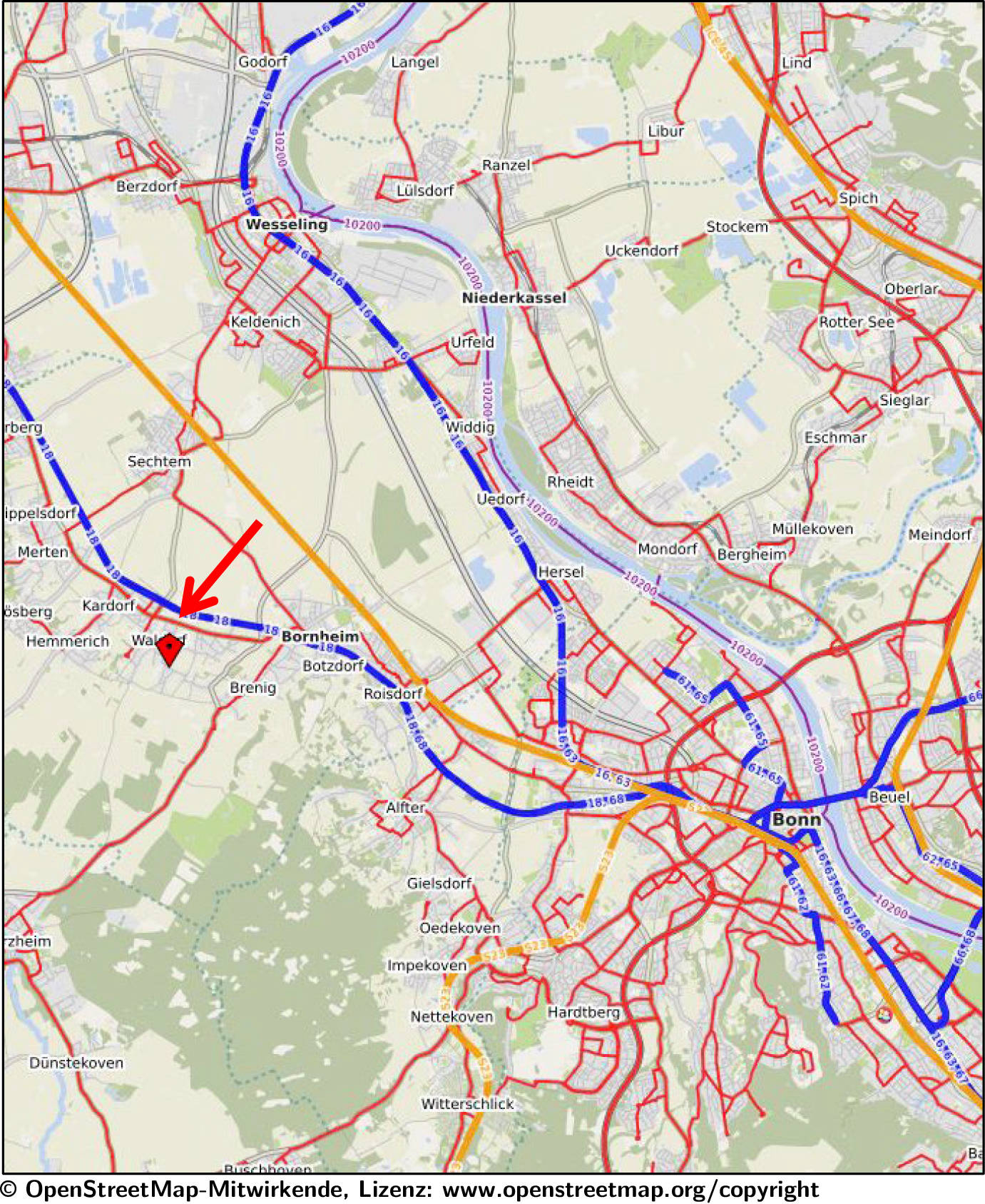 nordrheinwestpfalen 0223 K 0031/2025 Bergstraße 70, 53332 Bornheim, Waldorf 11