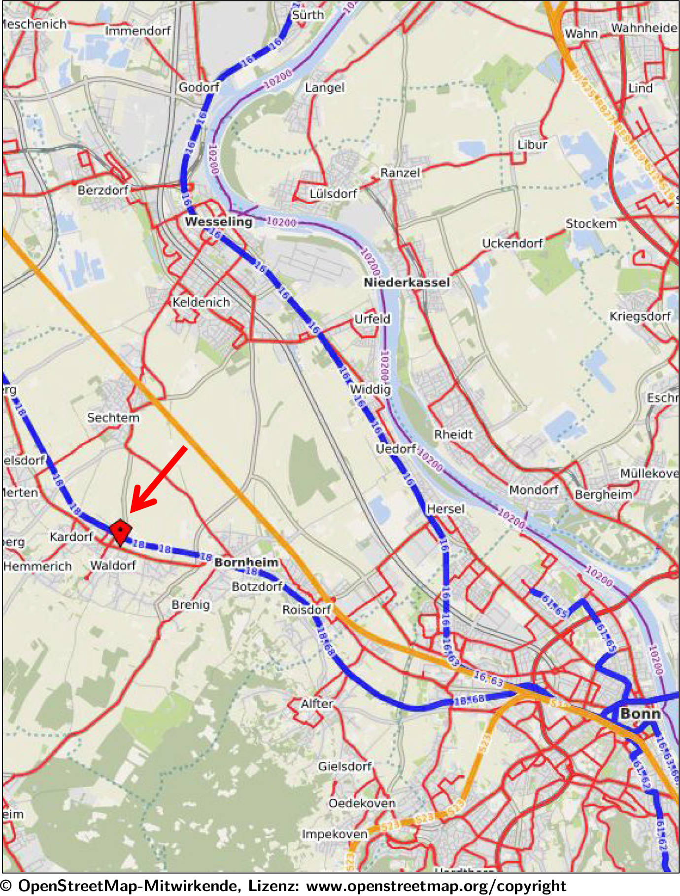 nordrheinwestpfalen 0223 K 0033/2024 Blumenstraße, 53332 Bornheim, Waldorf 17