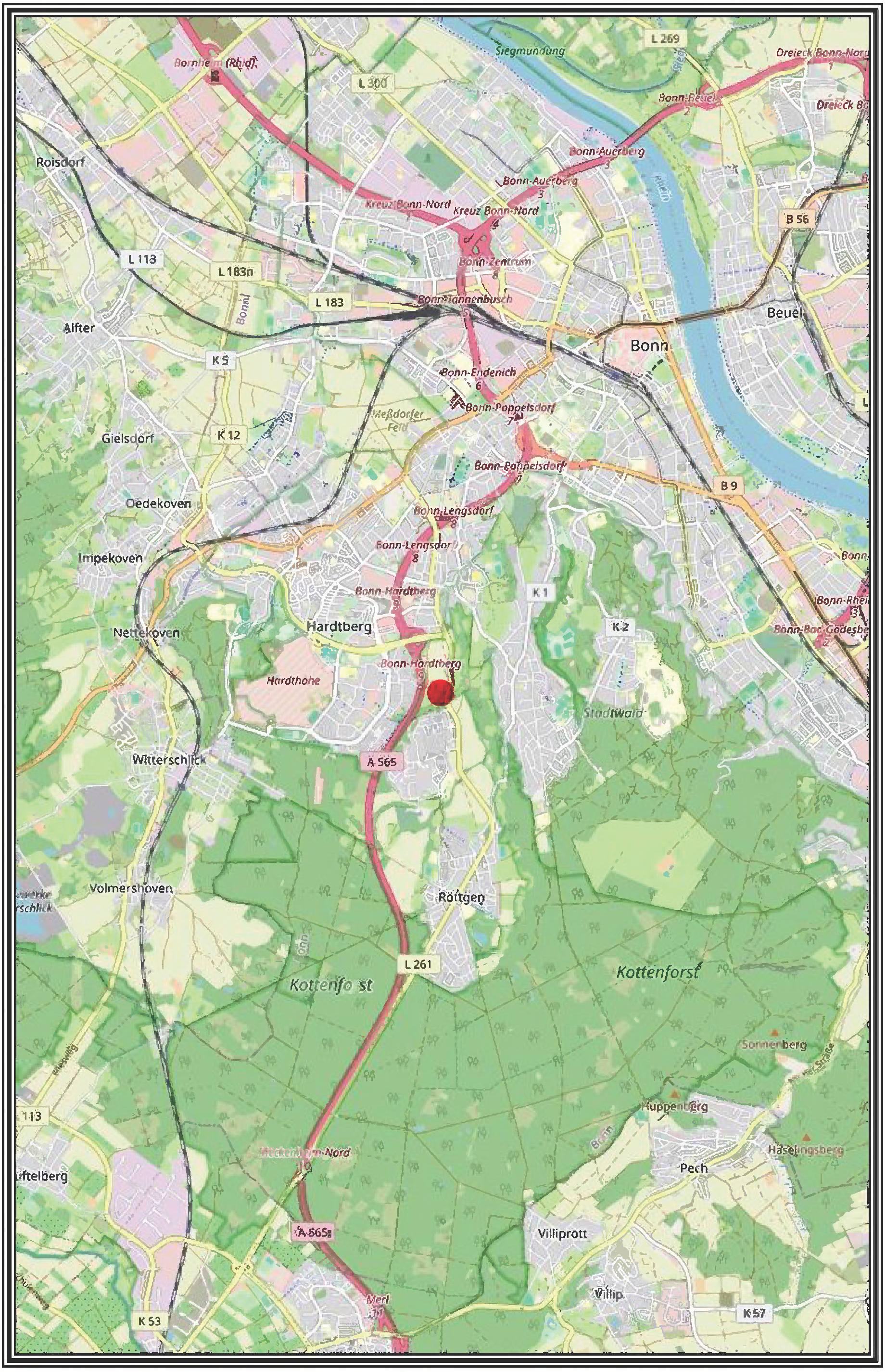 land- und forstwirtschaftlich genutztes Grundstück in Auf dem Brusserberg, 53125 Bonn, Röttgen - Bild 4