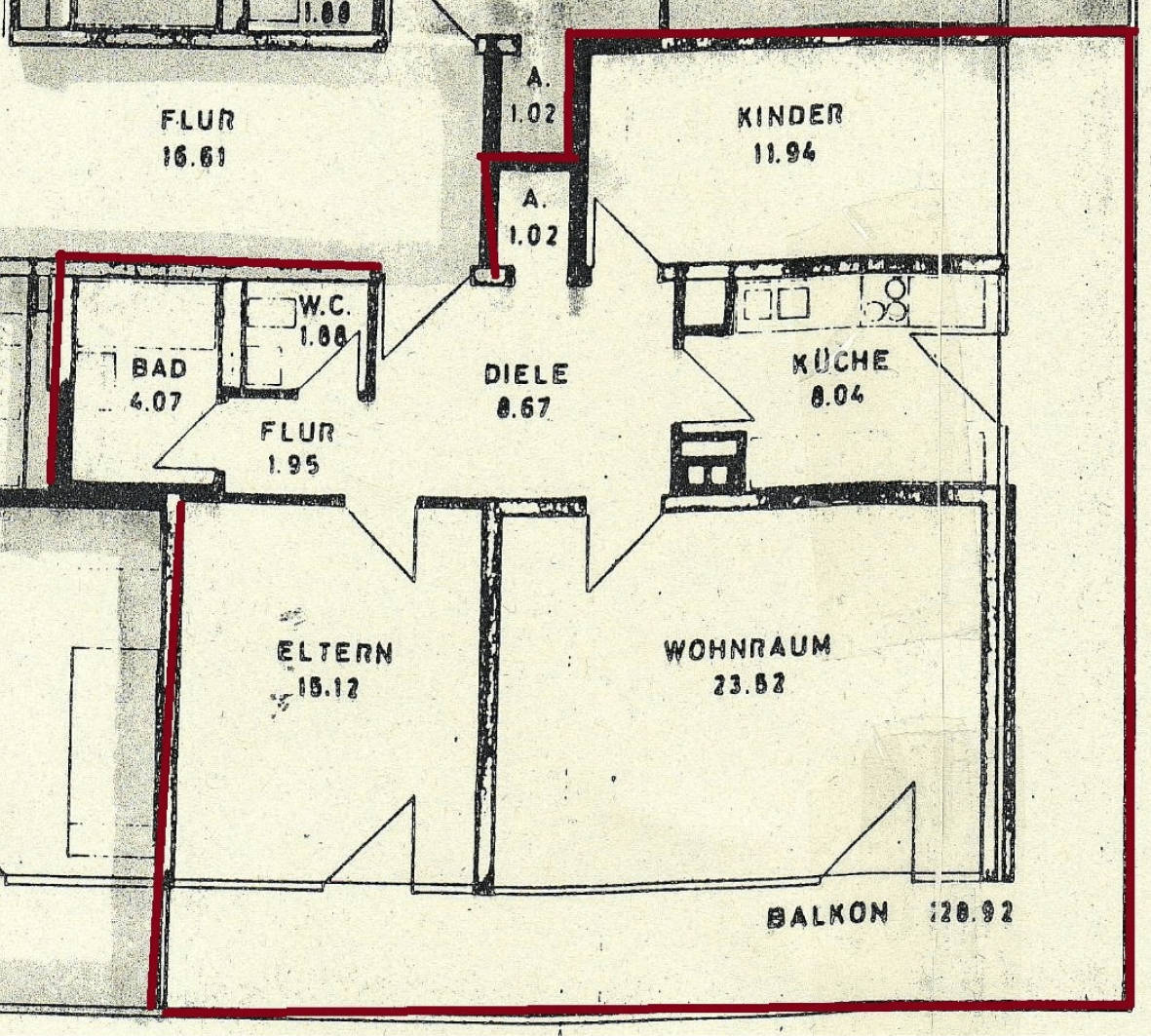 Eigentumswohnung (3 bis 4 Zimmer) in Theodor-Heuss-Straße 50, 110, 42109 Wuppertal, Elberfeld - Bild 3