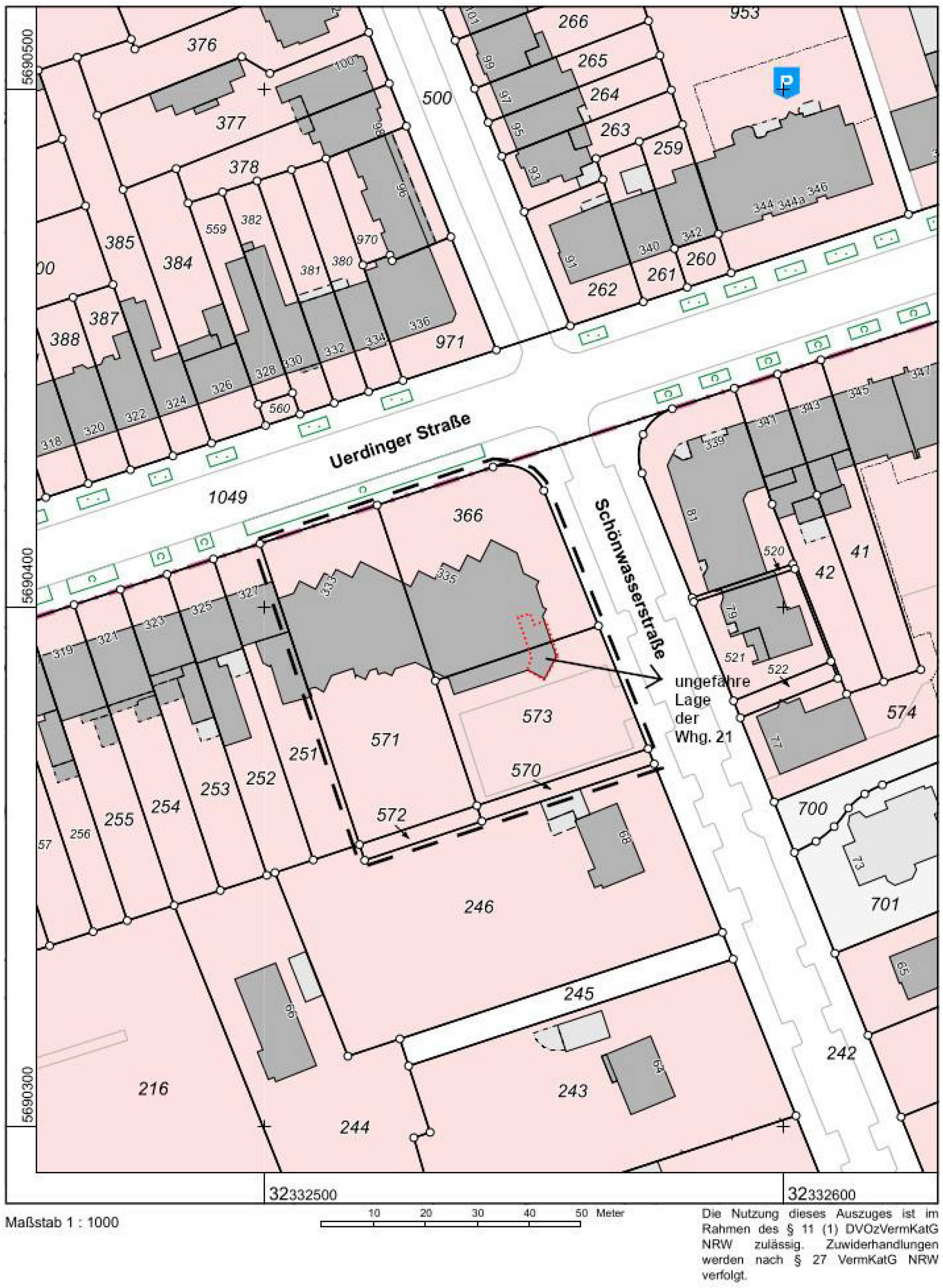 ETW 21, 4 PKW-Stellplätze in , 47800 Krefeld, Bockum - Bild 3