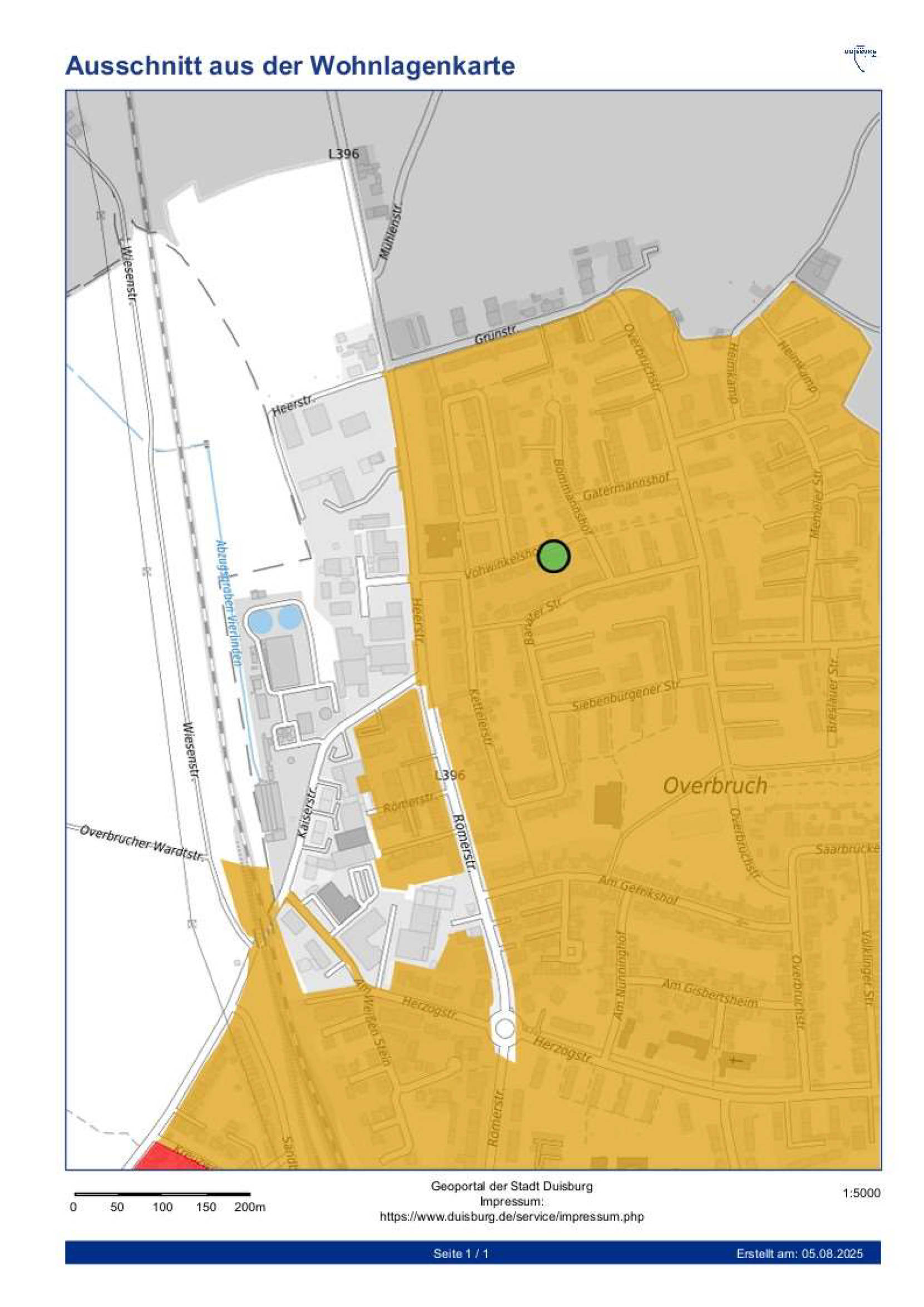 nordrheinwestpfalen 0651 K 0020/2025 Vohwinkelshof 5, 47178 Duisburg, Walsum-Overbruch 30