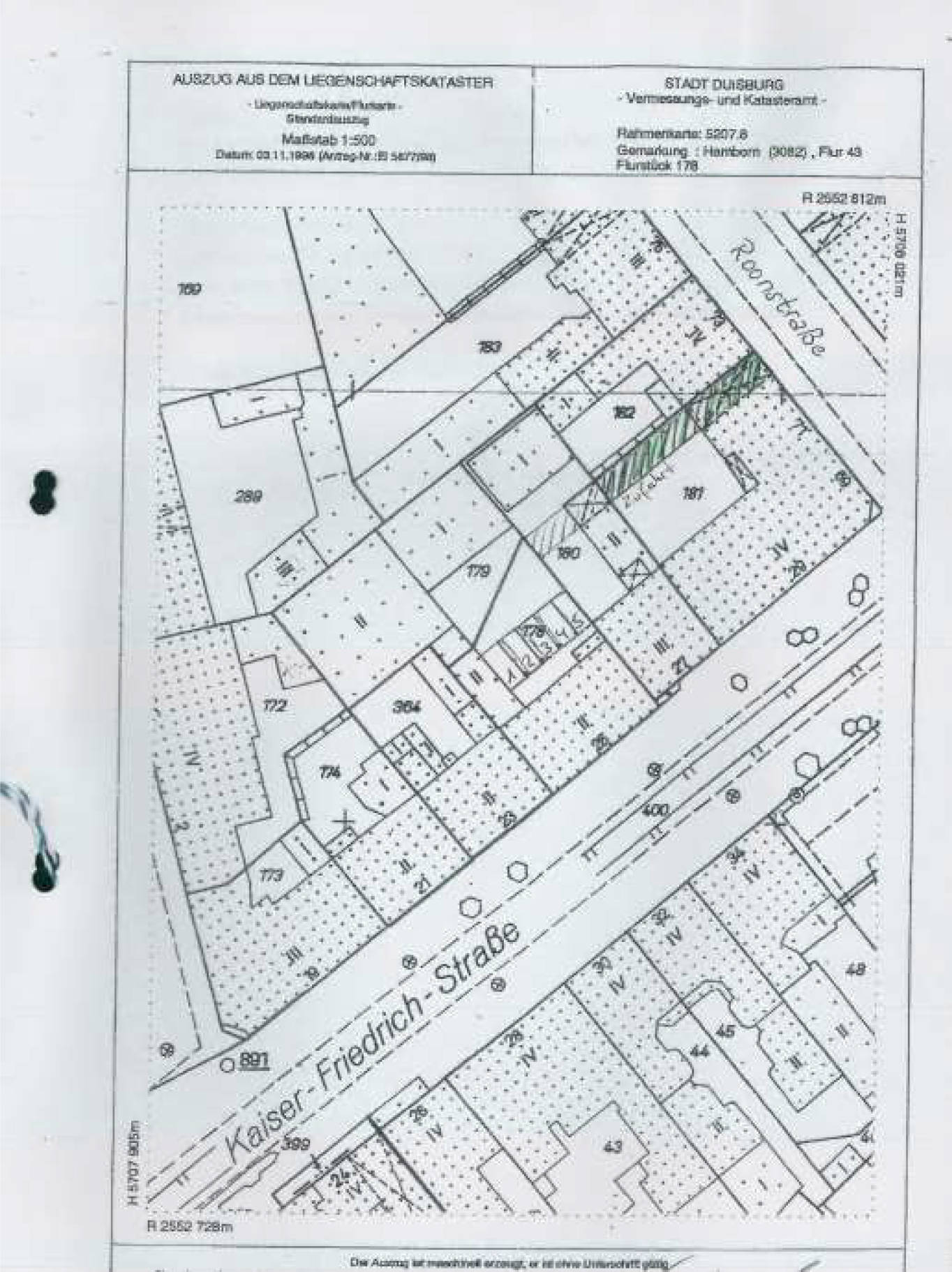 nordrheinwestpfalen 0651K0027-2024 Kaiser-Friedrich-Str. 29 und Roonstr. 69, 71, 47169 Duisburg, Marxloh