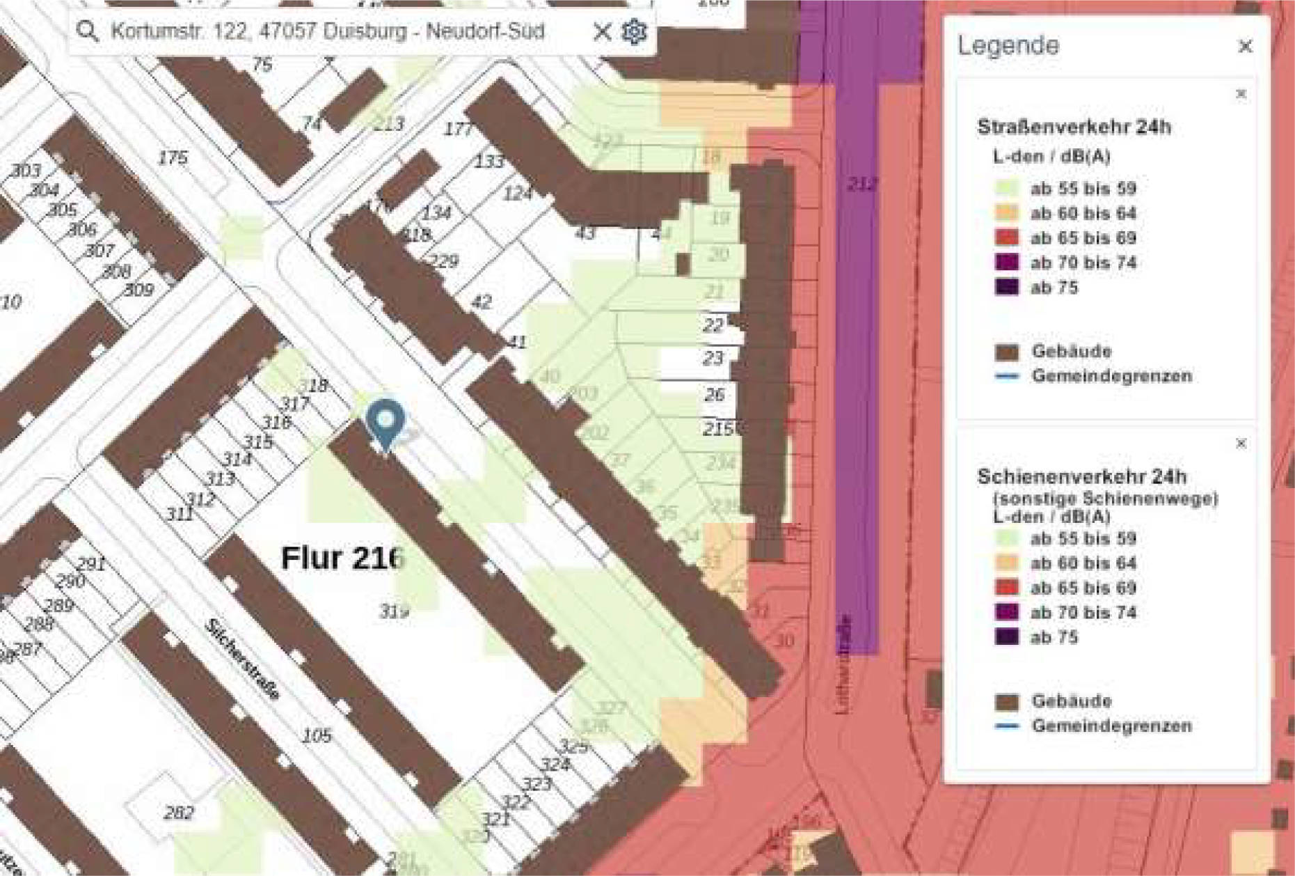 nordrheinwestpfalen 0651K0045-2024 Kortumstr. 122,124,126,128, Silcherstr. 1,3,5,7 (hier Kortumstr. 122), 47057 Duisburg, Neudorf-Süd 11