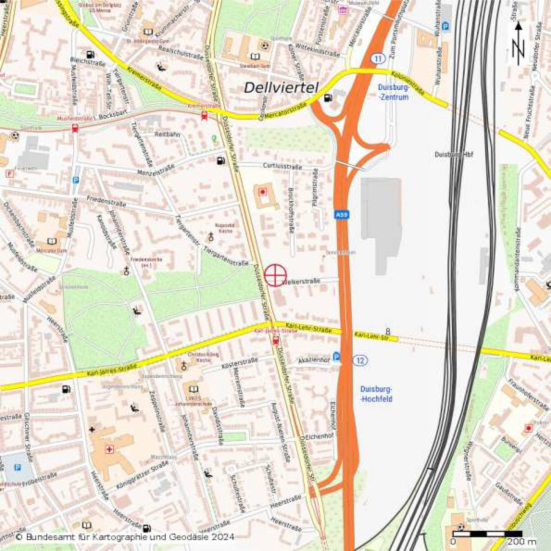 nordrheinwestpfalen 0653K0047-2024 Welkerstraße 11, 17; Ecke Düsseldorfer Straße, 47053 Duisburg, Dellviertel