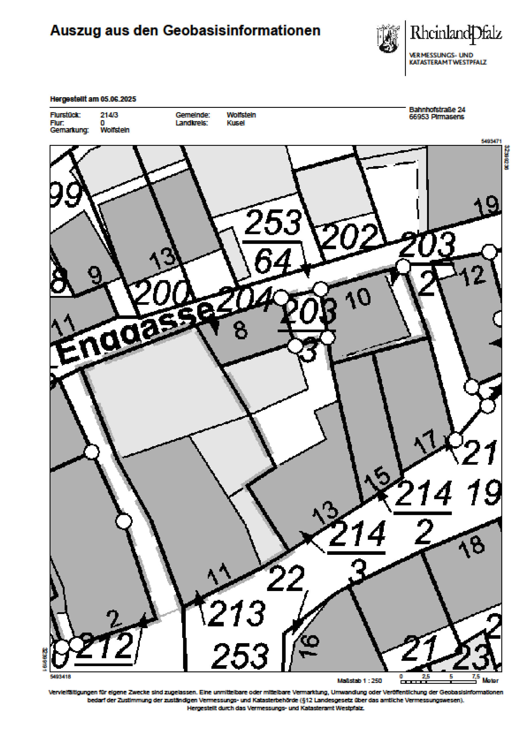 rheinland-pfalz 0001 K 0005/2025 Enggasse 8/Am Ring 13, 67752 Wolfstein 13