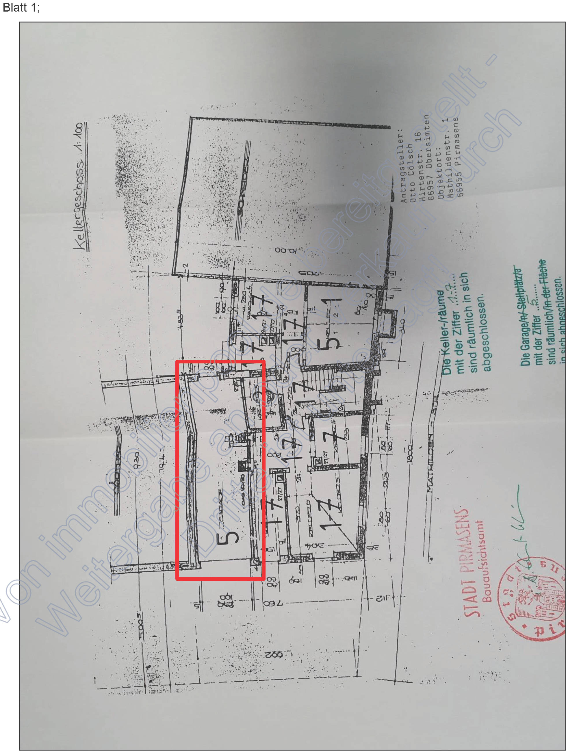 Garage in Mathildenstraße  1, 00000 Pirmasens - Bild 5
