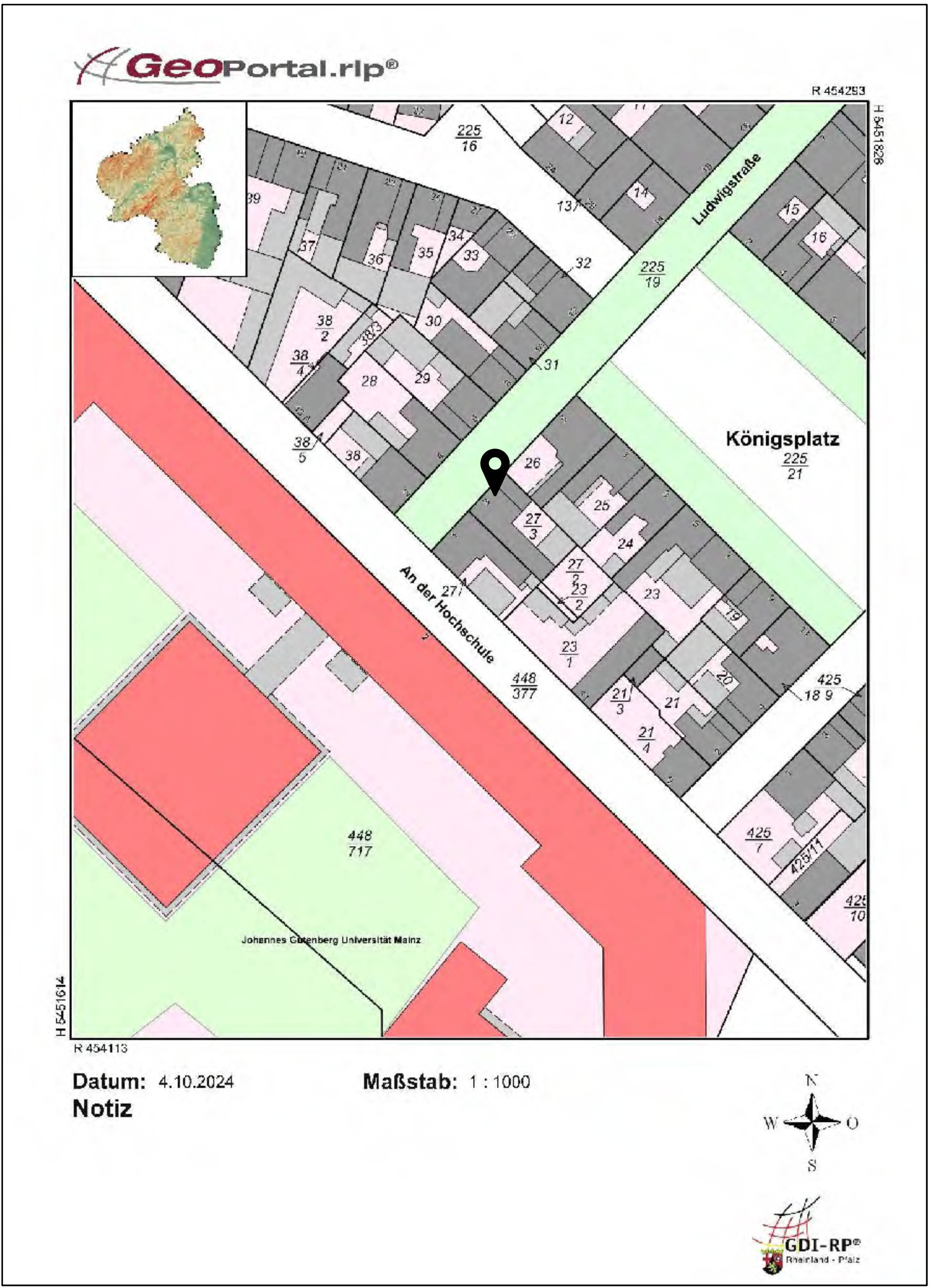 rheinland-pfalz 0003 K 0054/2024 Ludwigstraße 3, 76726 Germersheim 34