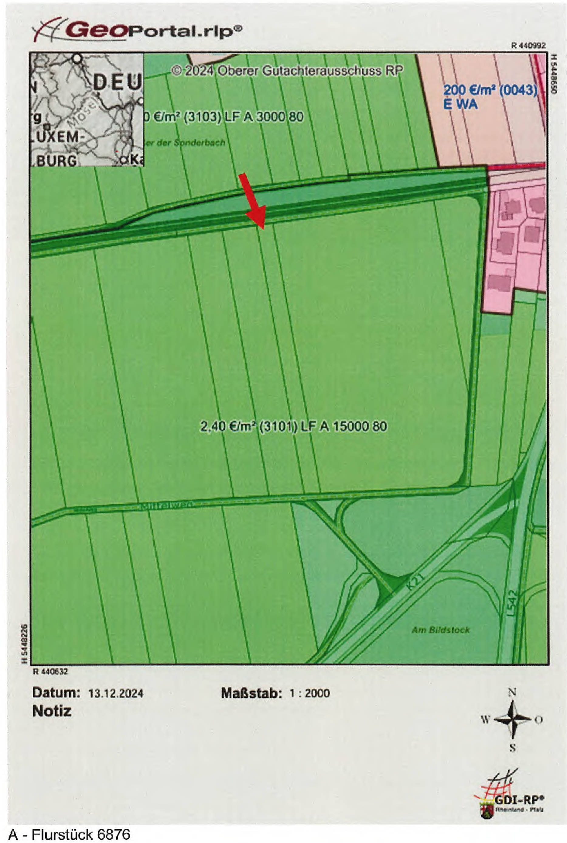 rheinland-pfalz 0003 K 0070/2024 siehe amtliche Bekanntmachung -, 00000 . 13