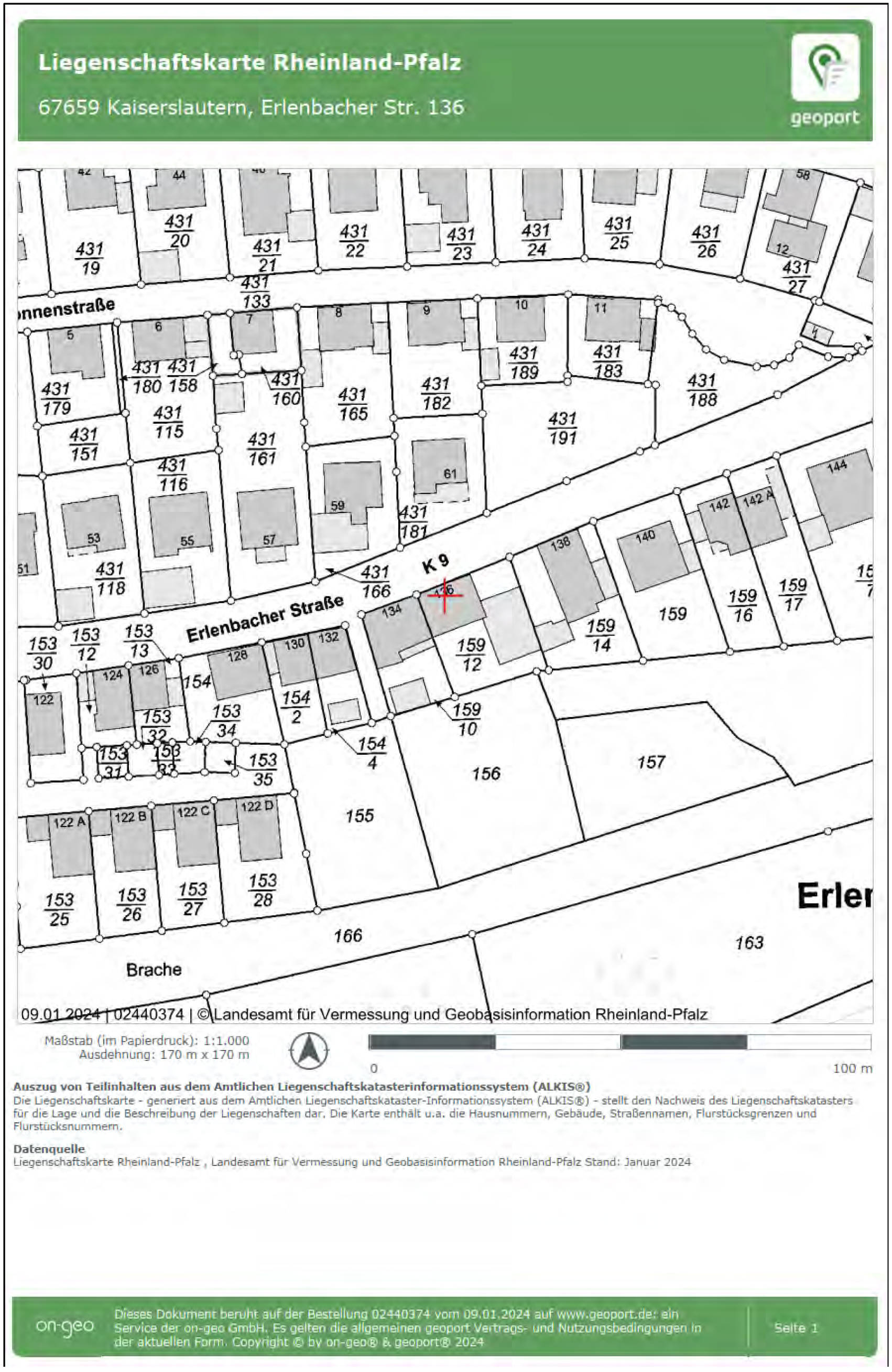 rheinland-pfalz 0005 K 0047/2023 Erlenbacher Straße 136, 67659 Kaiserslautern, Erlenbach 30