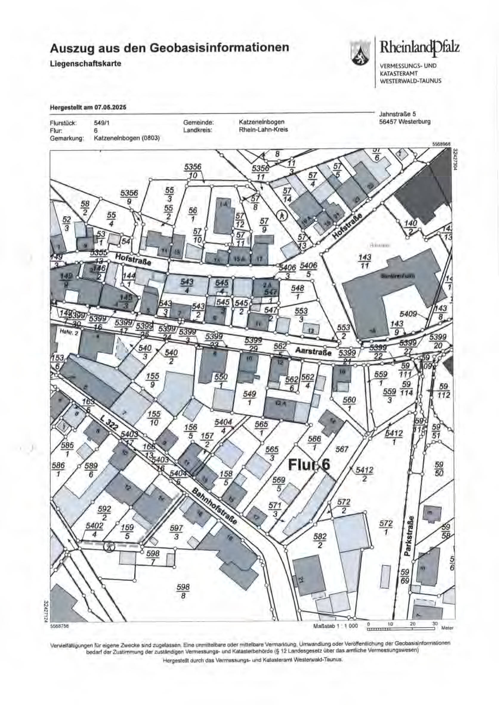 rheinland-pfalz 0010 K 0033/2025 Aarstraße 10, 56368 Katzenelnbogen 20