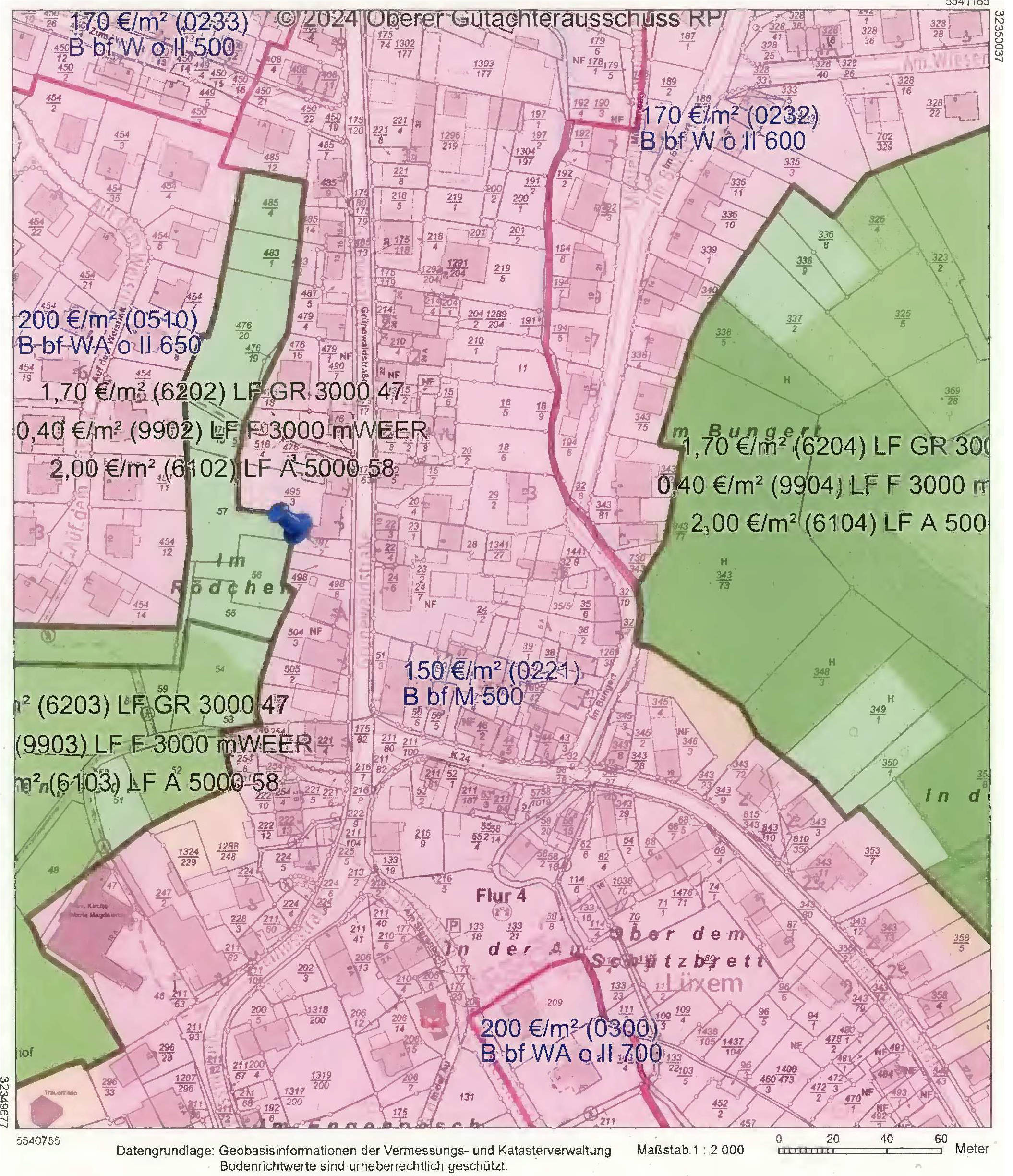 land- und forstwirtschaftlich genutztes Grundstück in Grünewaldstraße, 05416 Lüxem
