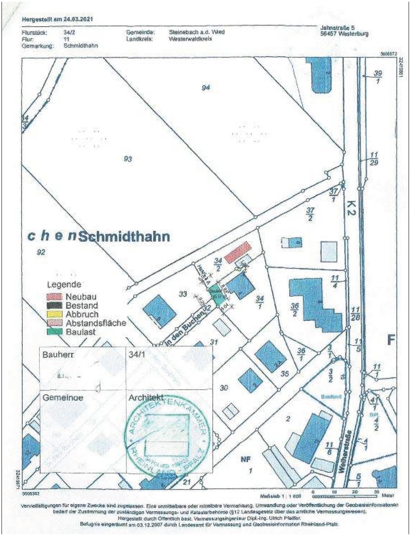 rheinland-pfalz 0013 K 0027/2024 In den Buchen 4, 57629 Steinebach, Schmidthahn 21