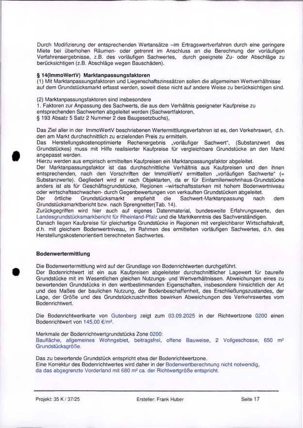 rheinland-pfalz 35 K 37/25 Hauptstraße 68, 55595 Gutenberg 28