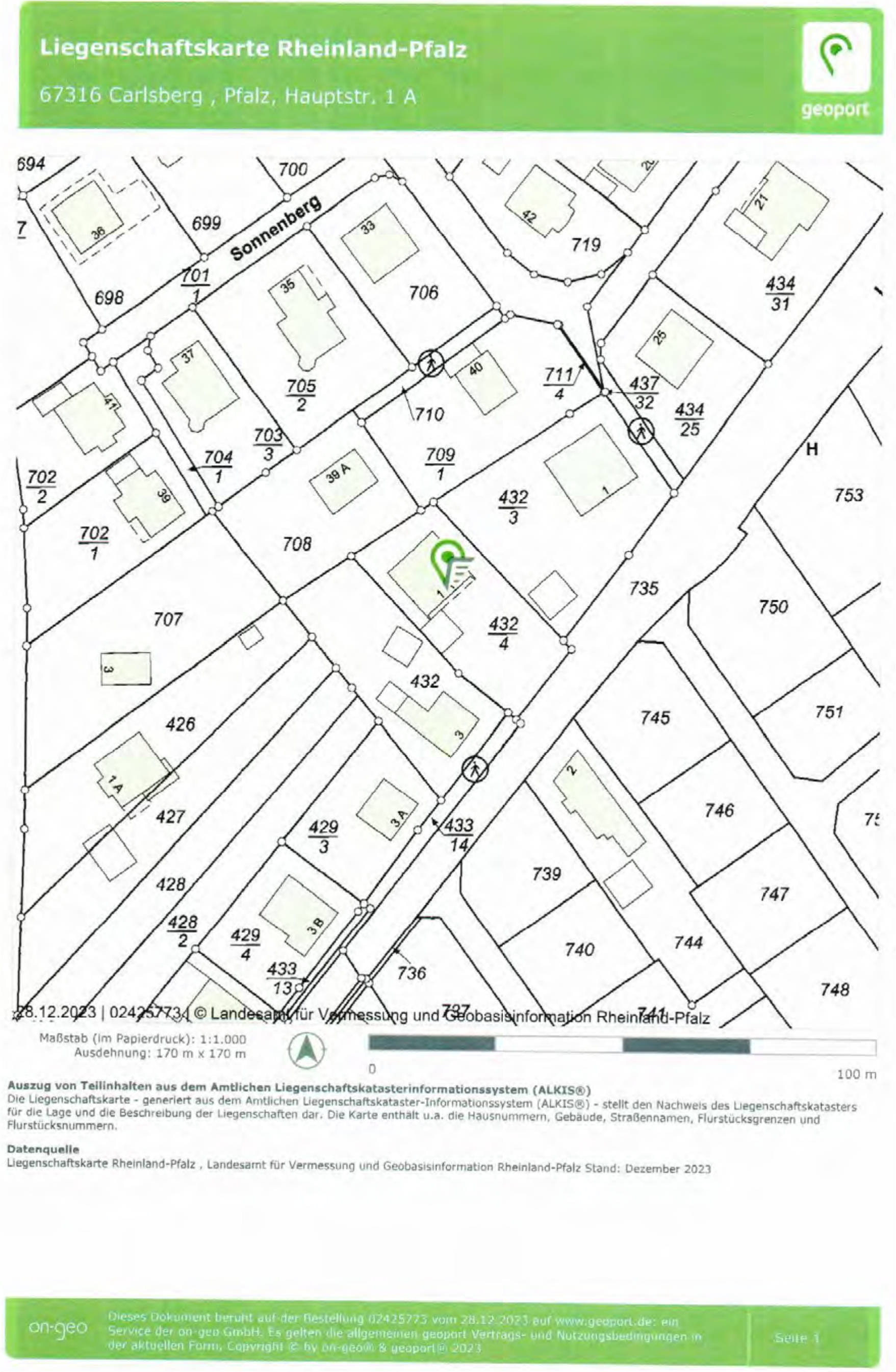 rheinland-pfalz 1 K 17/23 Hauptstraße 1A, 67316 Carlsberg 32