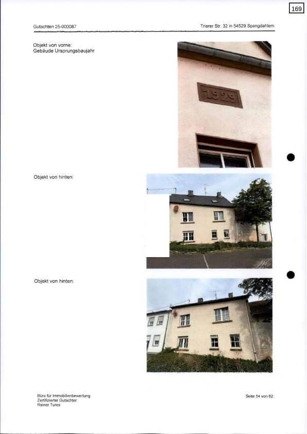 Einfamilienwohnhaus (Reihenmittelhaus) und unbebautes Grundstück in Trierer Straße 32, 54634 Bitburg - Spangdahlem