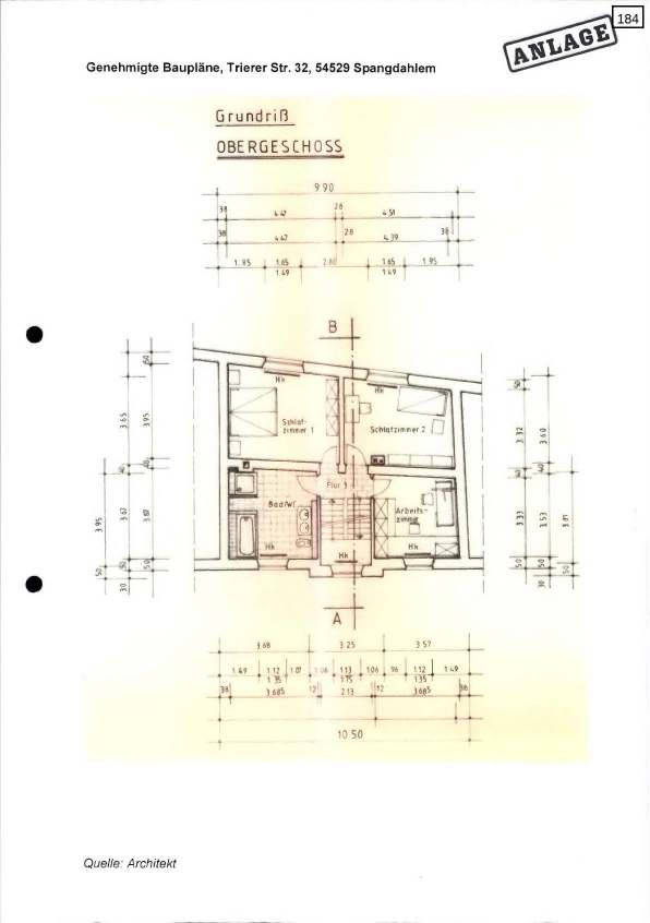 Einfamilienwohnhaus (Reihenmittelhaus) und unbebautes Grundstück in Trierer Straße 32, 54634 Bitburg - Spangdahlem - Bild 4