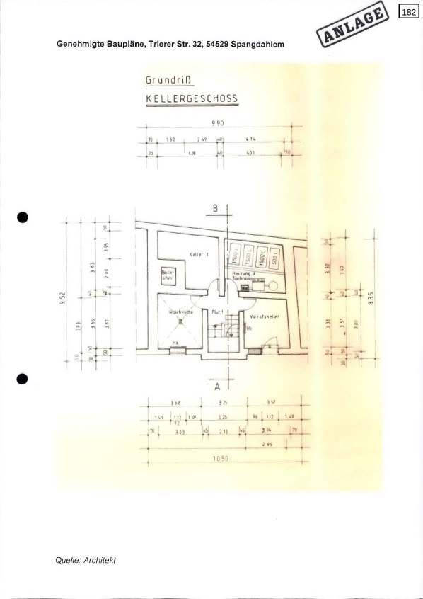 Einfamilienwohnhaus (Reihenmittelhaus) und unbebautes Grundstück in Trierer Straße 32, 54634 Bitburg - Spangdahlem - Bild 5