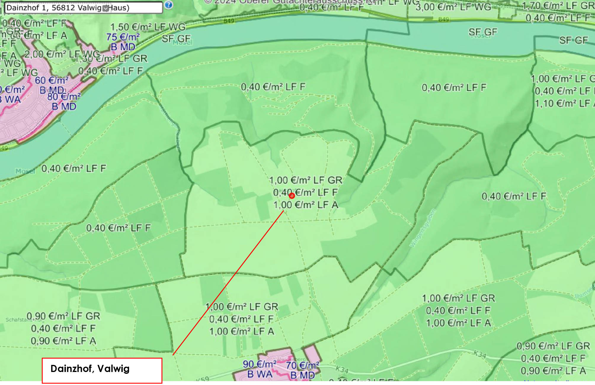 land-/ forstwirtschtl. Flächen in Auf Krabler, 56818 Klotten - Bild 4