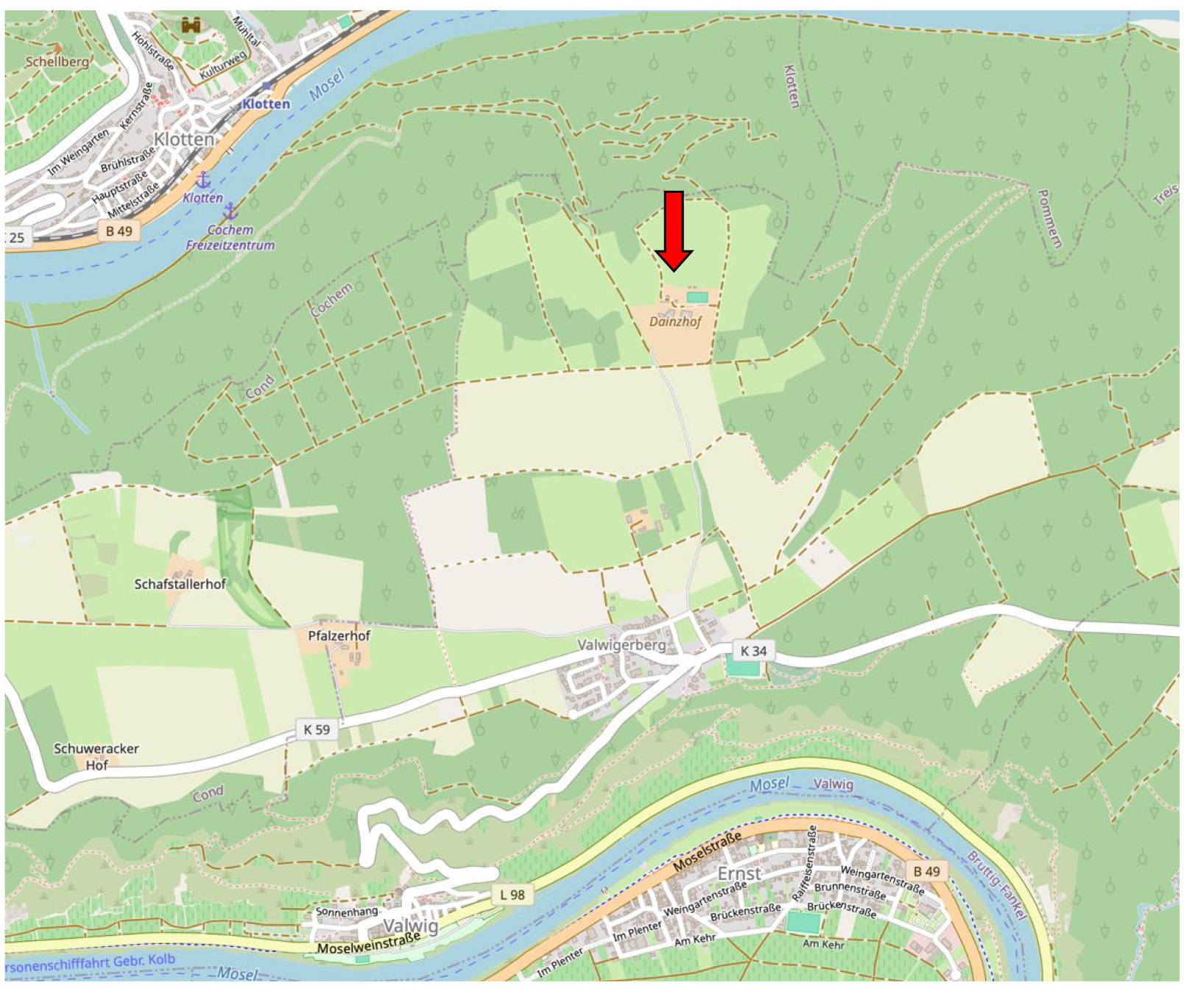 land-/ forstwirtschtl. Flächen in Auf Krabler, 56818 Klotten - Bild 2