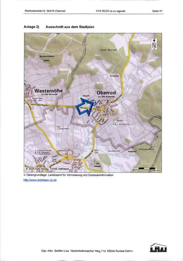 rheinland-pfalz 13 K 60/25 Markwieschen 6, 56479 Oberrod 9