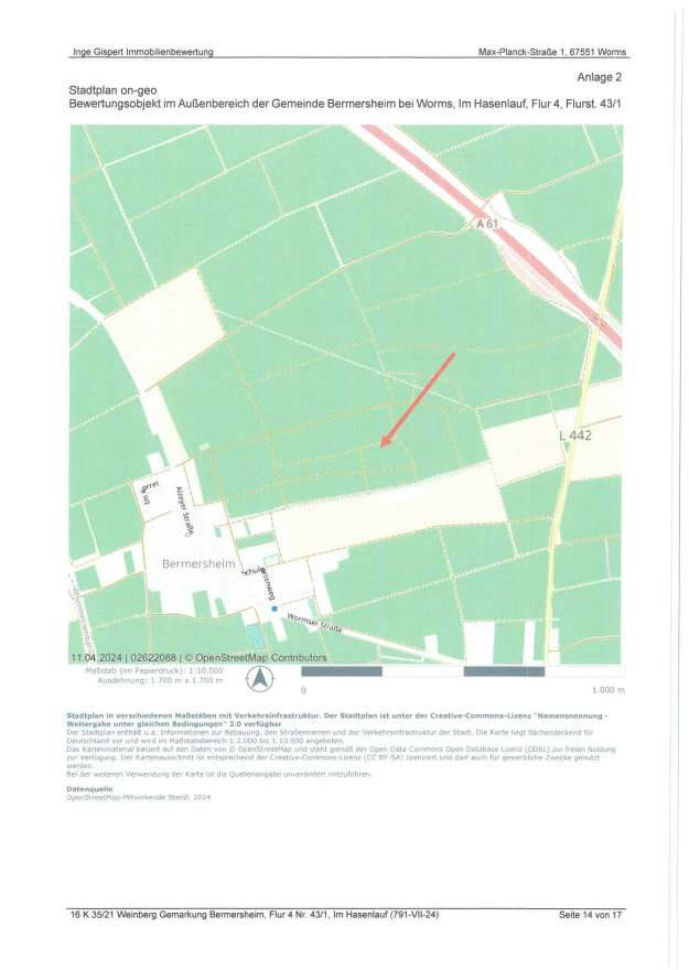 Landwirtschaftsfläche in 67593 Bermersheim - Bild 2