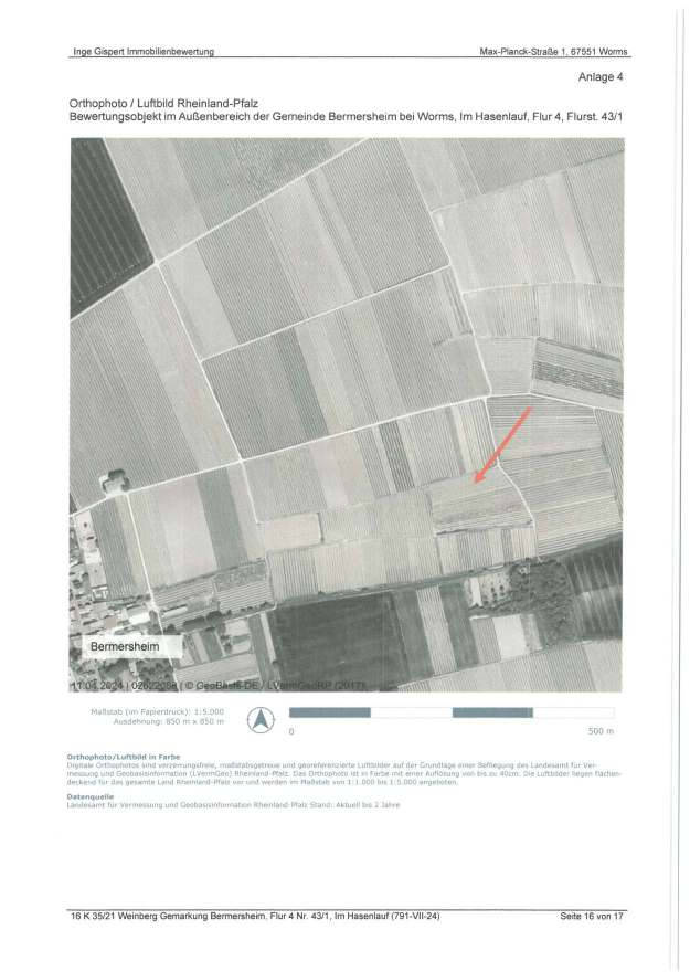 Landwirtschaftsfläche in 67593 Bermersheim - Bild 3
