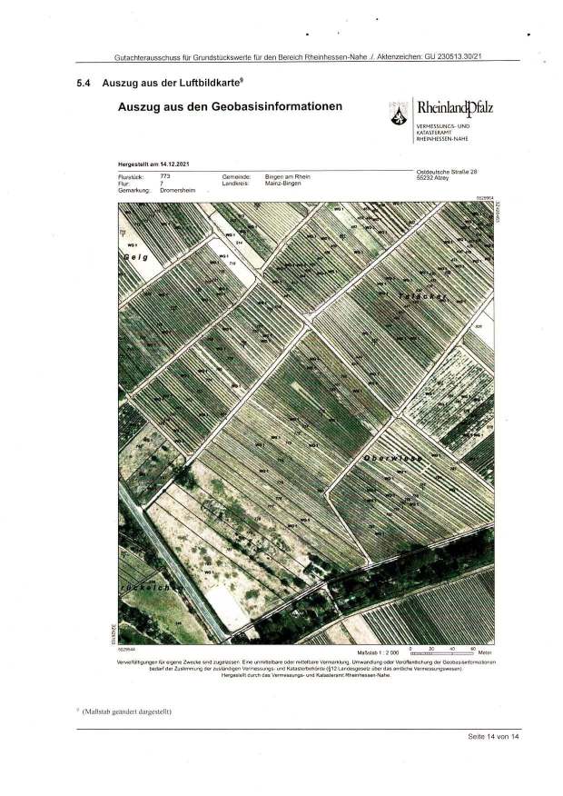Landwirtschaftsfläche in 55411 Bingen am Rhein - Dromersheim - Bild 2