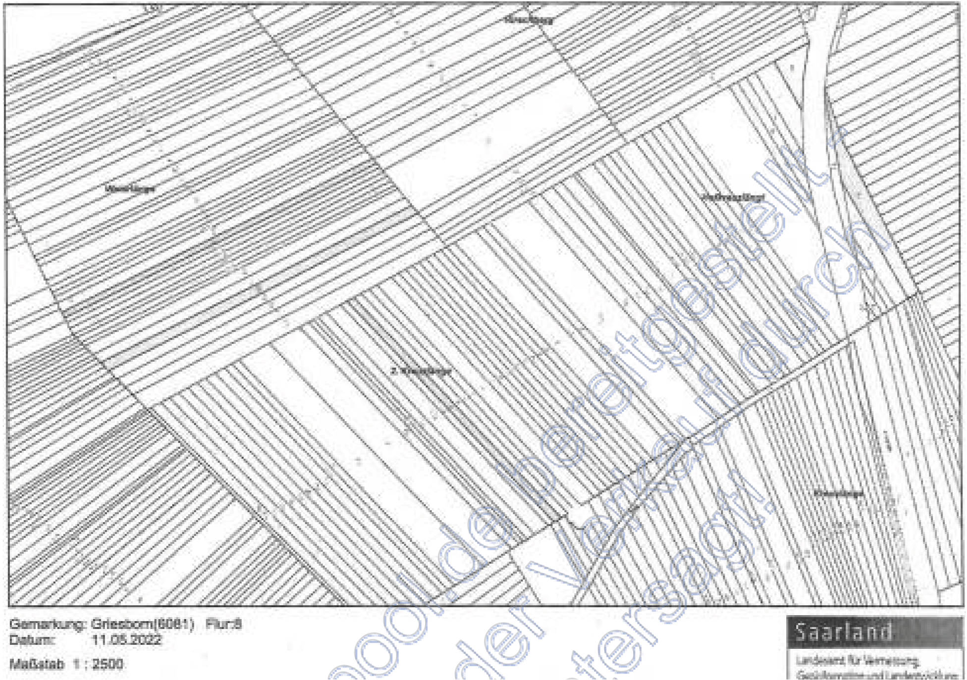 unbebautes Grundstück in Weiherlänge / Hofkreuzlängt, 66773 Schwalbach , Griesborn - Bild 3