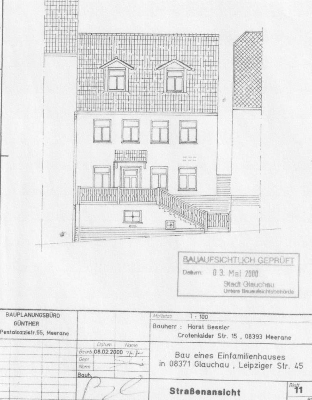 Grundstück bebaut mit Kellerrohbau in Leipziger Straße 45, 08371 Glauchau - Bild 4