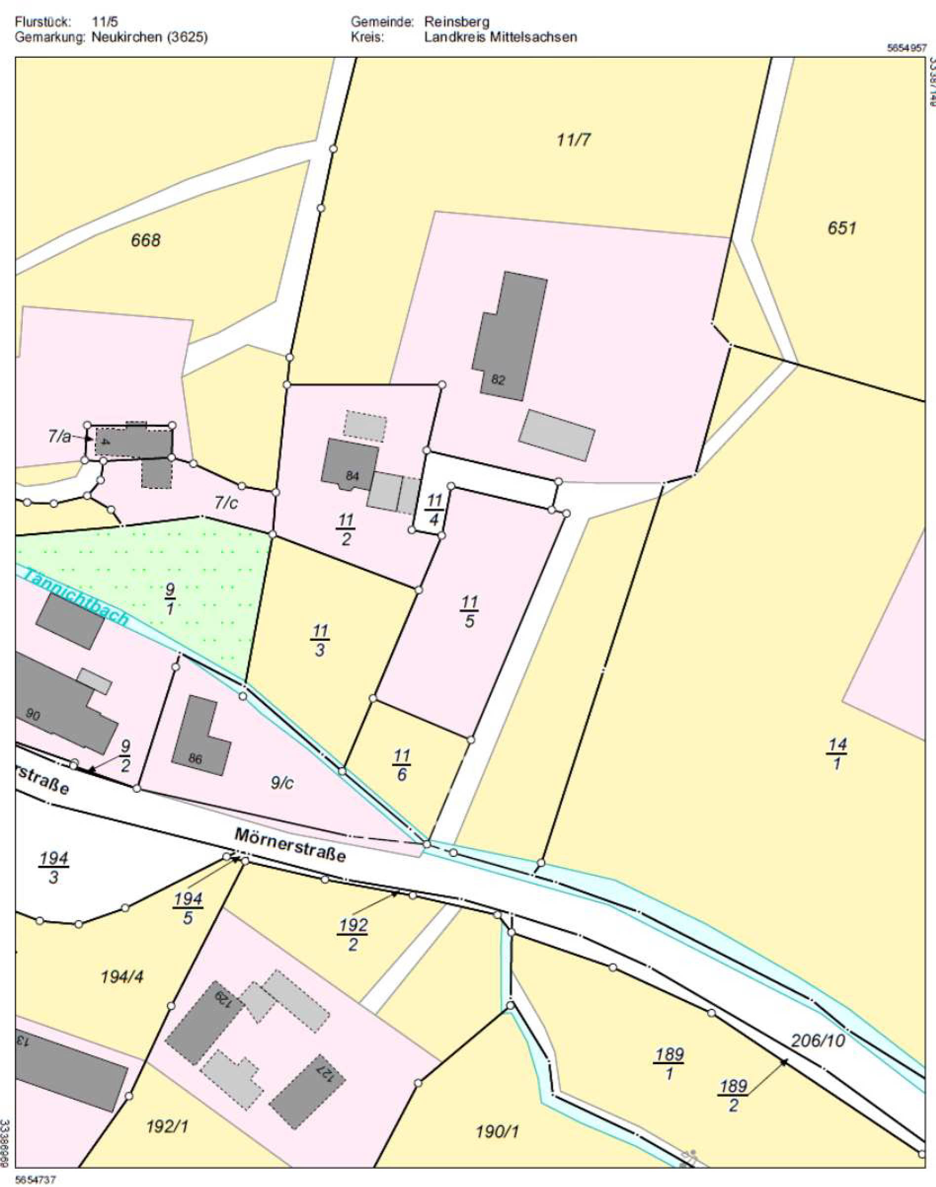 unbebautes Grundstück in Mörnerstraße, 09629 Reinsberg, OT Neukirchen - Bild 4