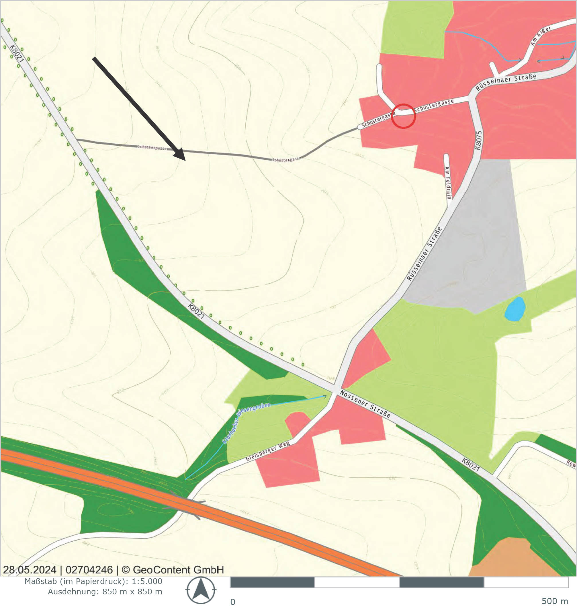 sachsen 0520K0002-2024 Gemarkung Starbach, keine Straße, 01683 Nossen