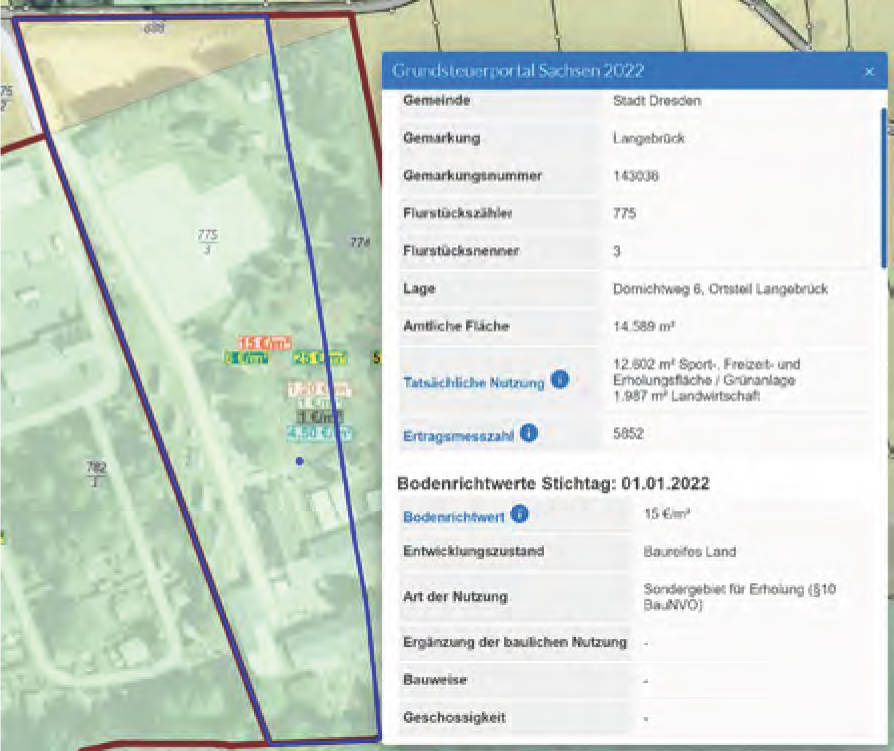 sachsen 0520 K 0035/2024 Dörnichtweg  6, 01465 Dresden , Langebrück 17