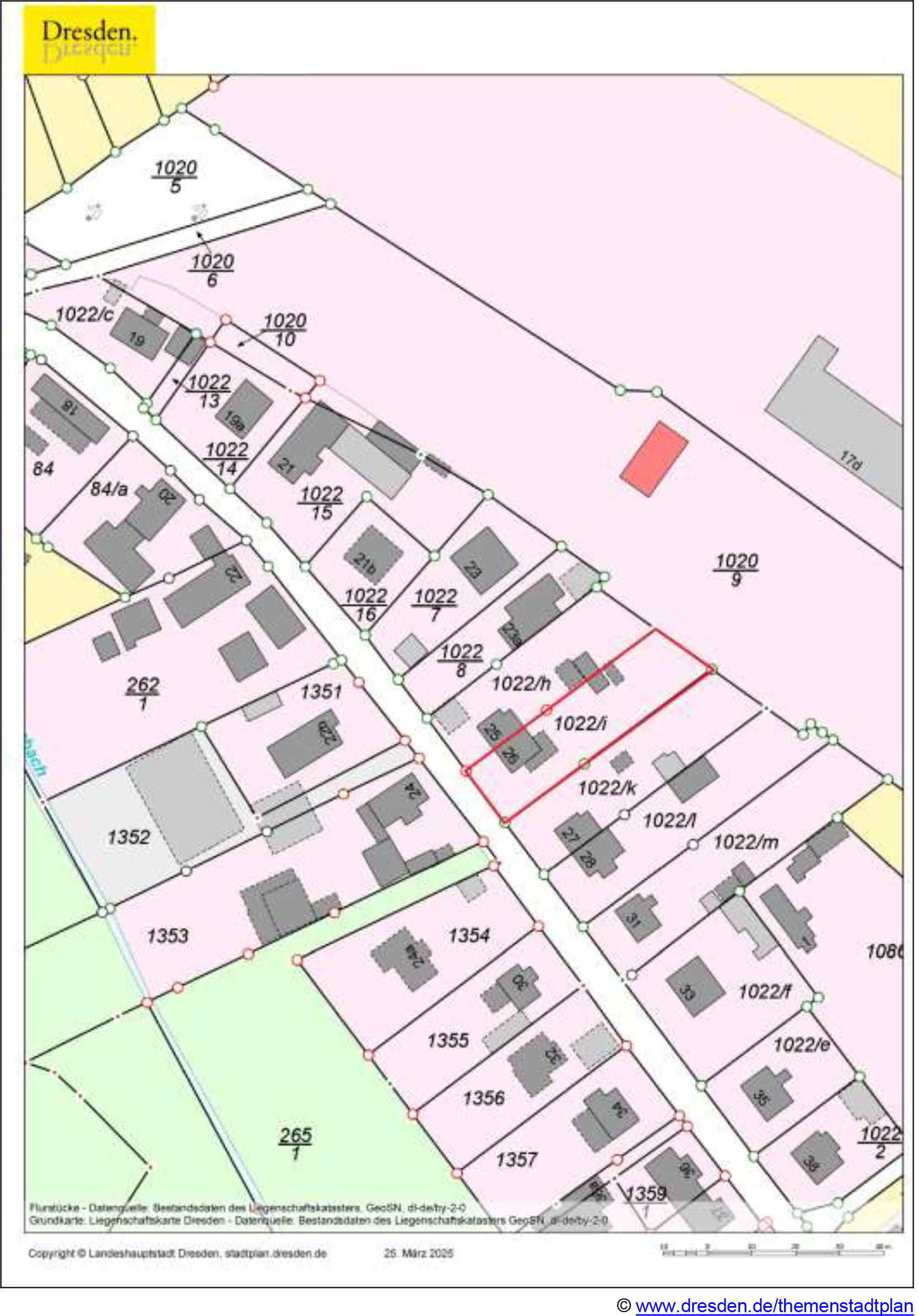 sachsen 0525 K 0192/2024 Pillnitzer Straße 26, 01328 Dresden 12