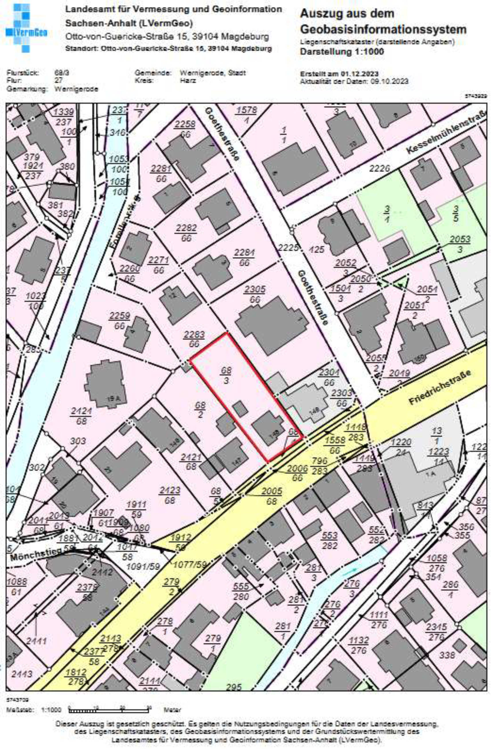 sachsen-anhalt 0012 K 0017/2023 Friedrichstraße  148, 38855 Wernigerode 18