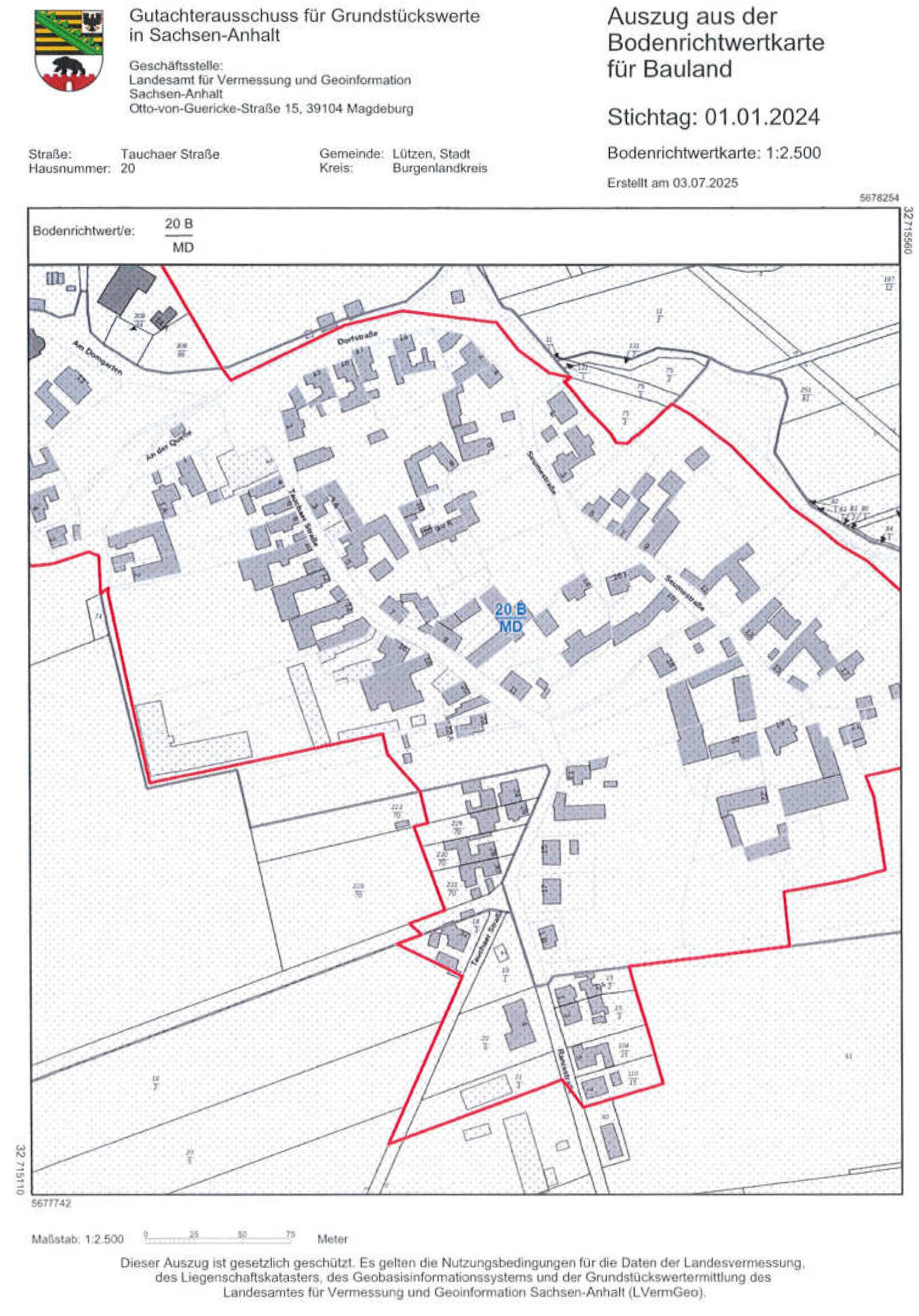 sachsen-anhalt 20 K 12/25 Tauchaer Straße 20, 06686 Lützen OT Poserna 23