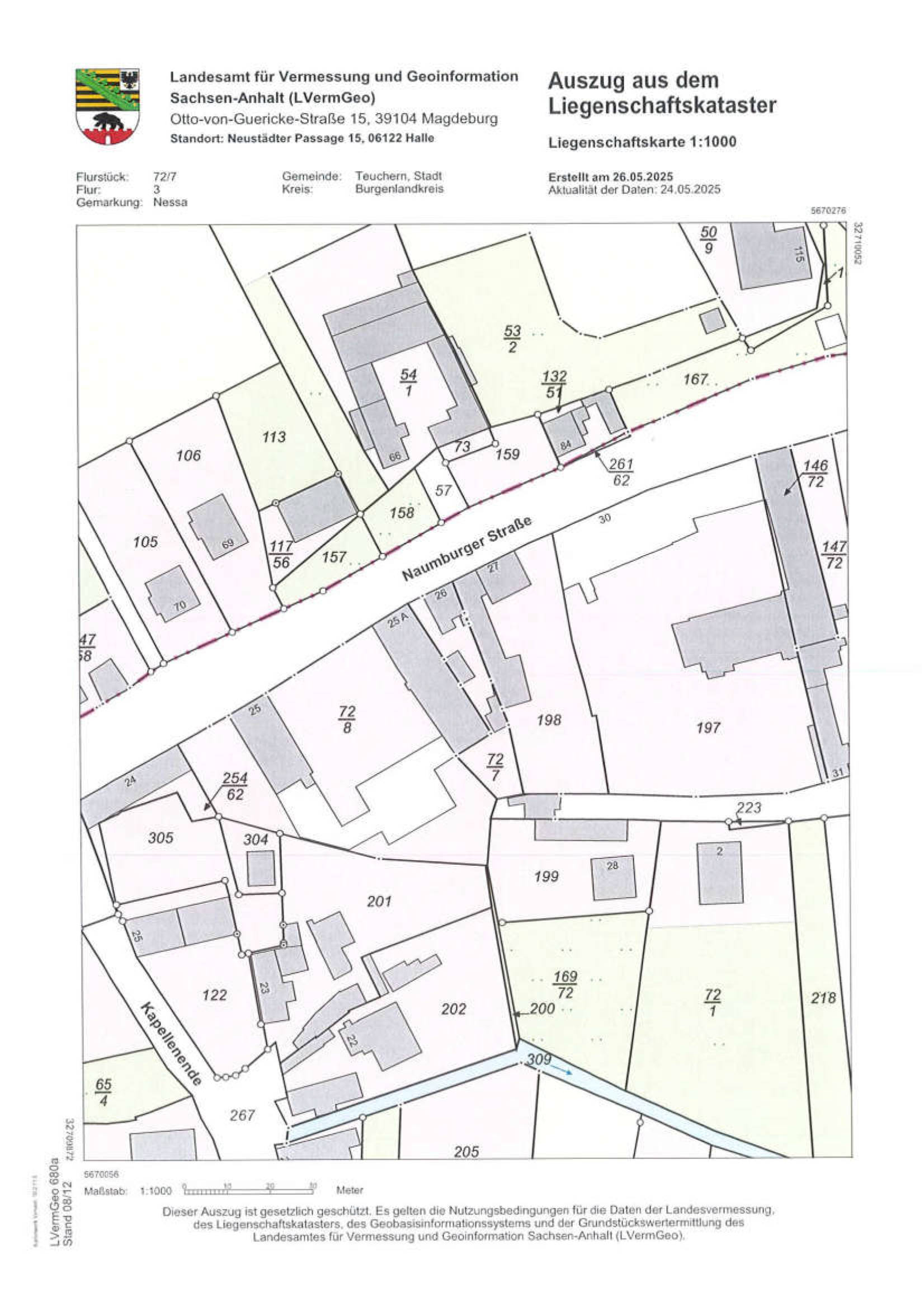 sachsen-anhalt 20 K 6/25 Naumburger Straße 26, 06682 Teuchern OT Nessa 21