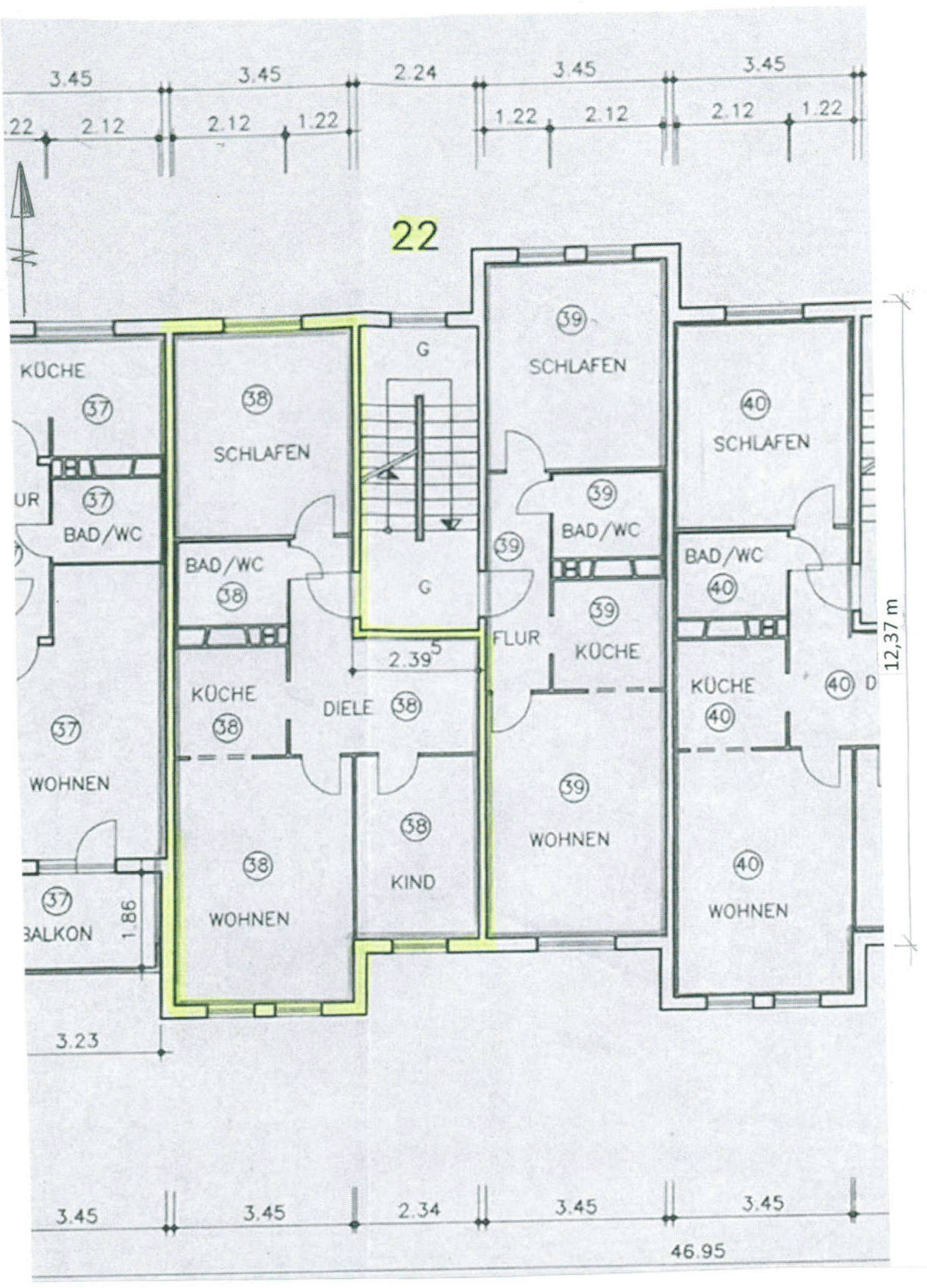 3- bis 4,5-Zimmer-Wohnung in Dequeder Straße 22, 39124 Magdeburg, Stadtteil Neue Neustadt - Bild 5