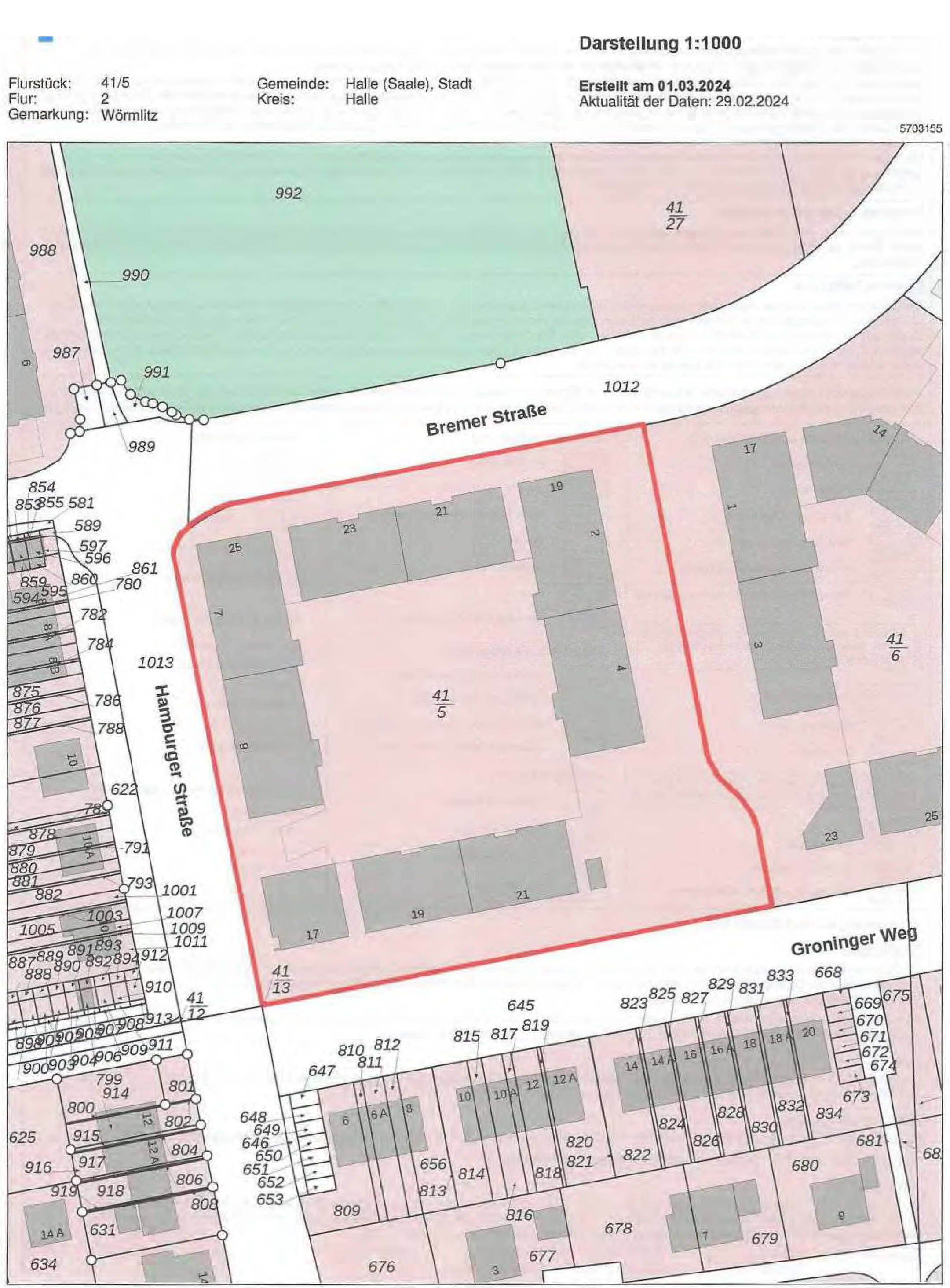 sachsen-anhalt 555 K 38/23 Greifswalder Weg 4, 06128 Halle (Saale) 17