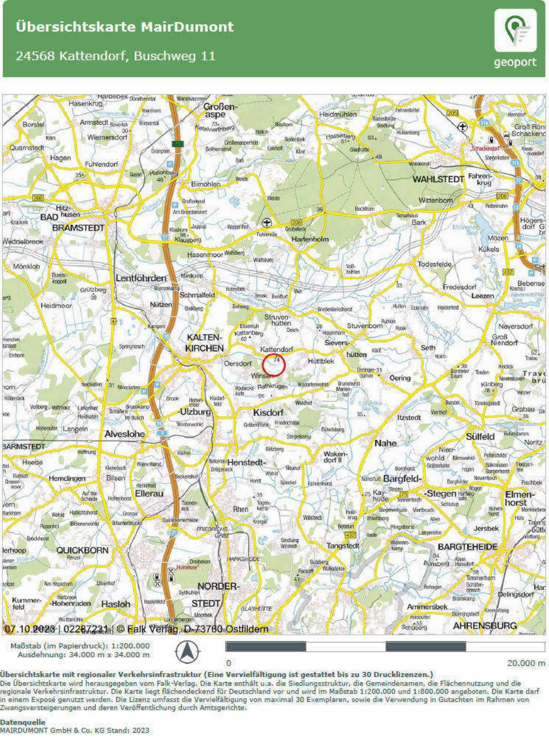 schleswig-holstein 14 K 5/23 Buschweg 11, 24568 Kattendorf 16