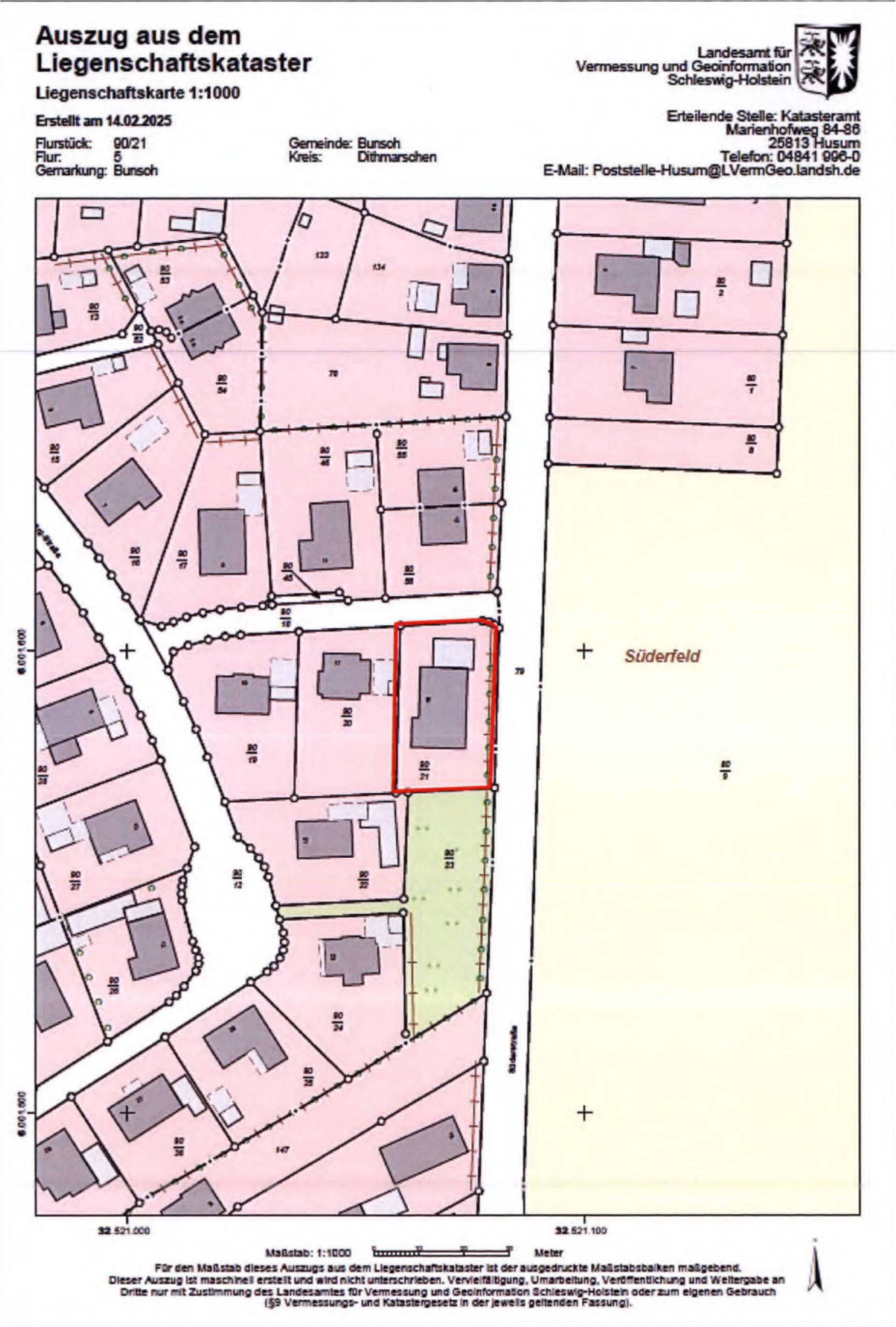 schleswig-holstein 33 K 34/24 Bürgermeister-Hasberg-Straße 15, 25767 Bunsoh 11