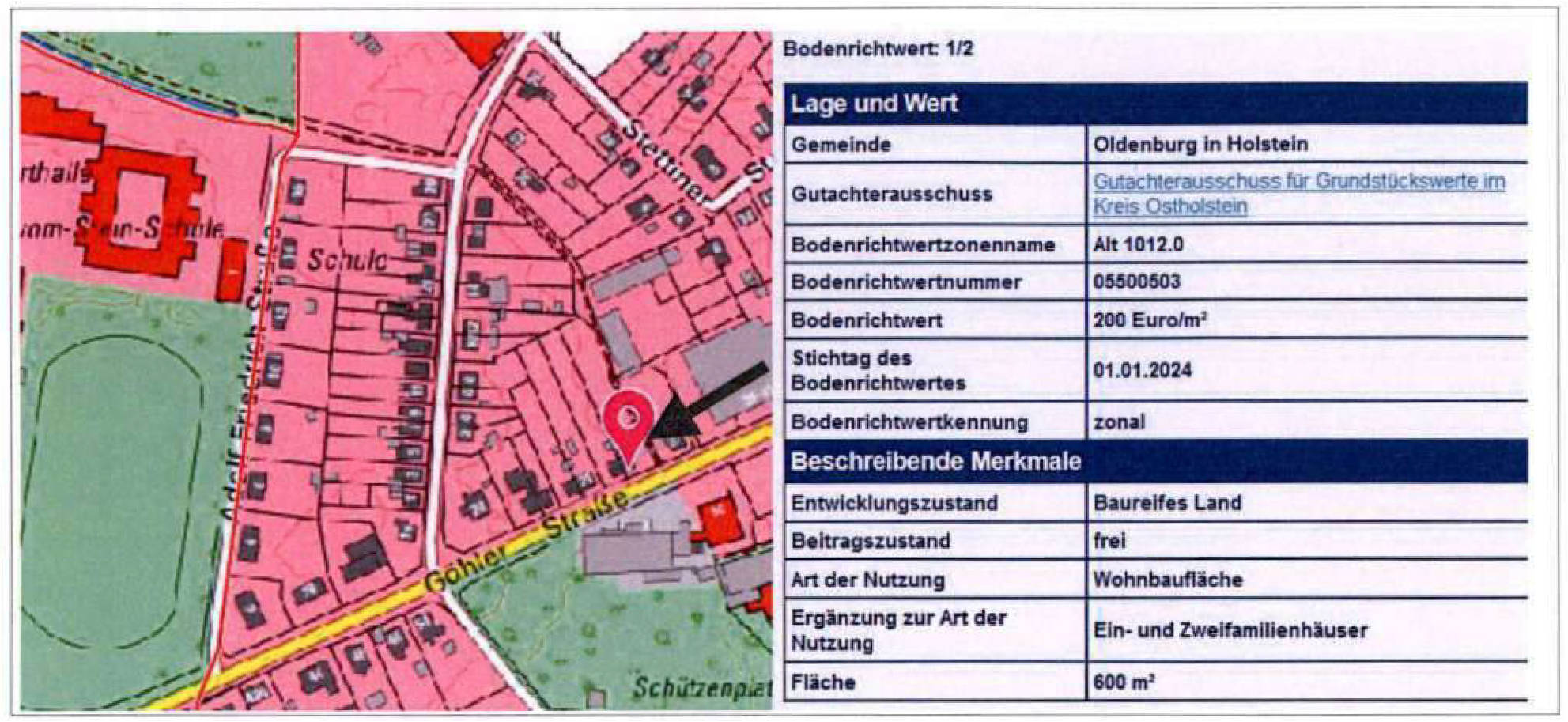 schleswig-holstein 56 K 10/24 Göhler Straße 35, 23758 Oldenburg/Holstein 24